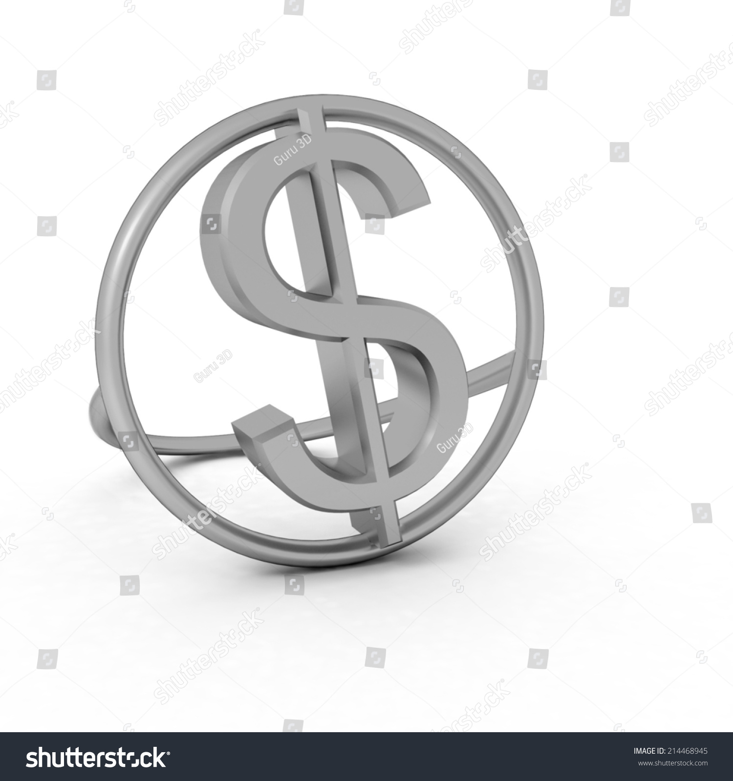 3d Text Gold Dollar Icon On Stock Illustration 214468945 - Shutterstock
