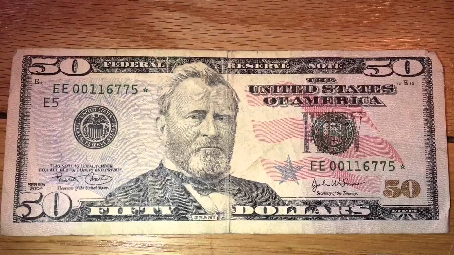 Very Old 50 Dollar Bill Vs New Fifty Review - YouTube