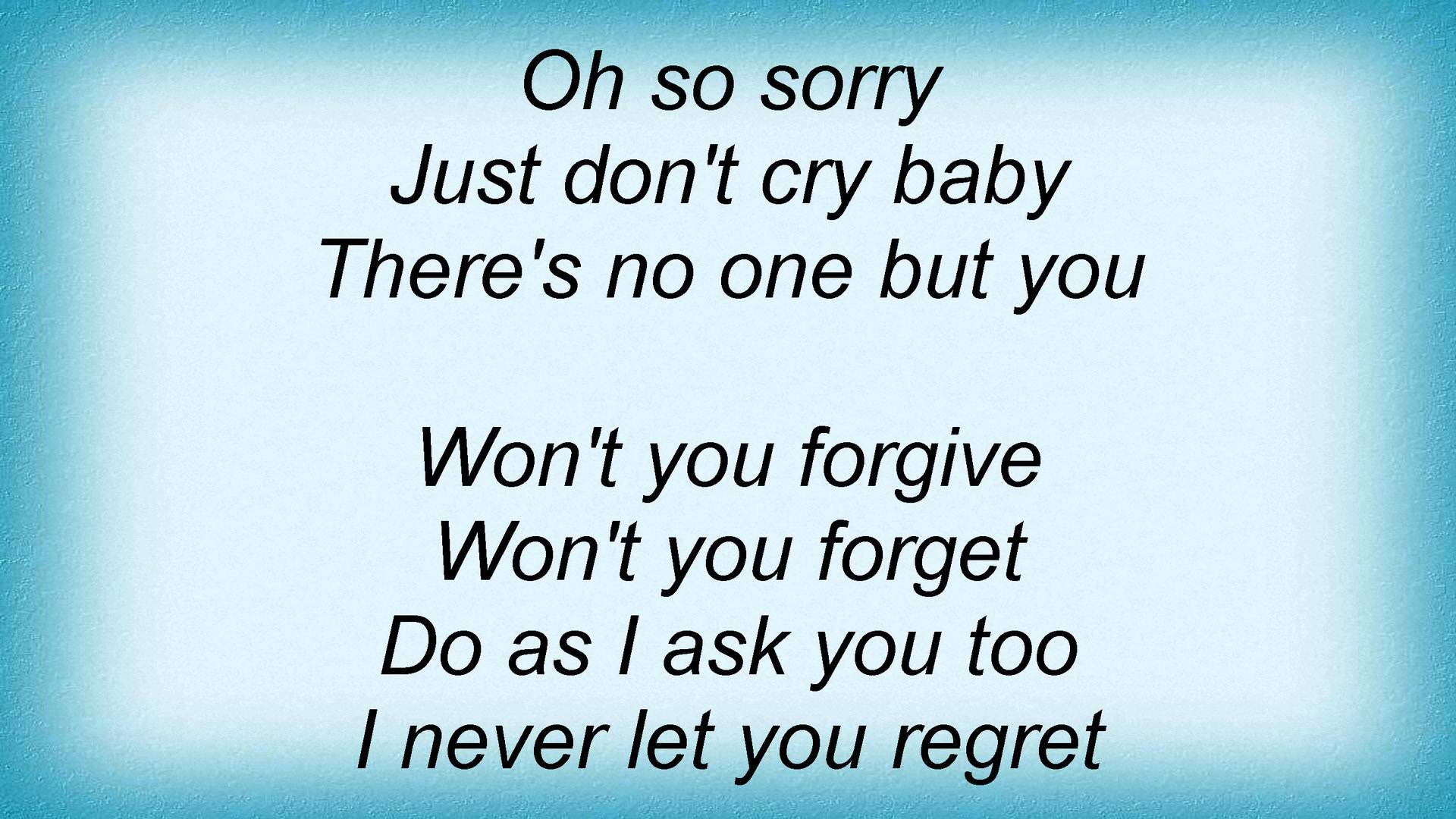 Madeleine Peyroux - Don't Cry Baby Lyrics - YouTube
