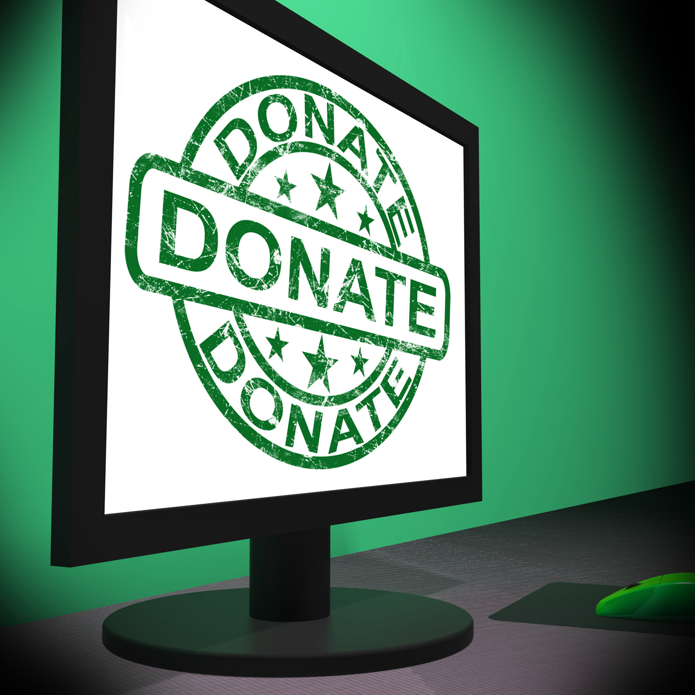 Donate computer shows charitable donating and fundraising photo