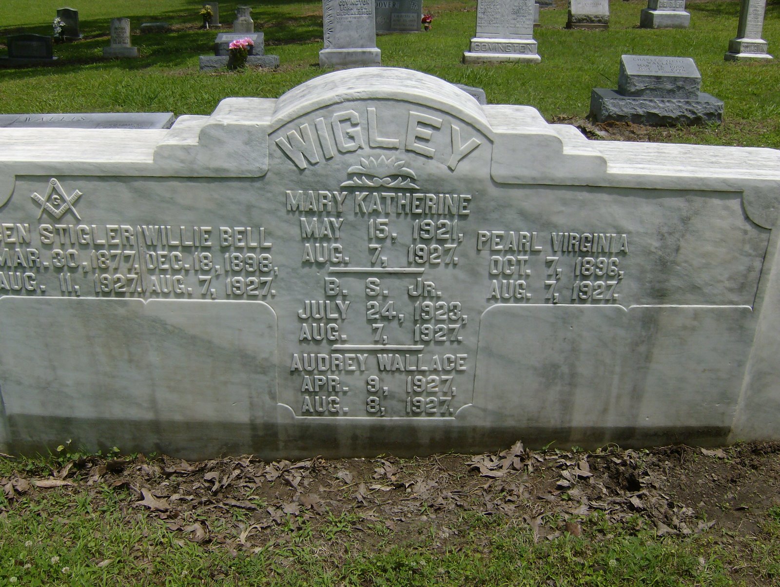 Cemeteries of Dancing Rabbit Creek: Tombstone Tuesday - Wigley ...