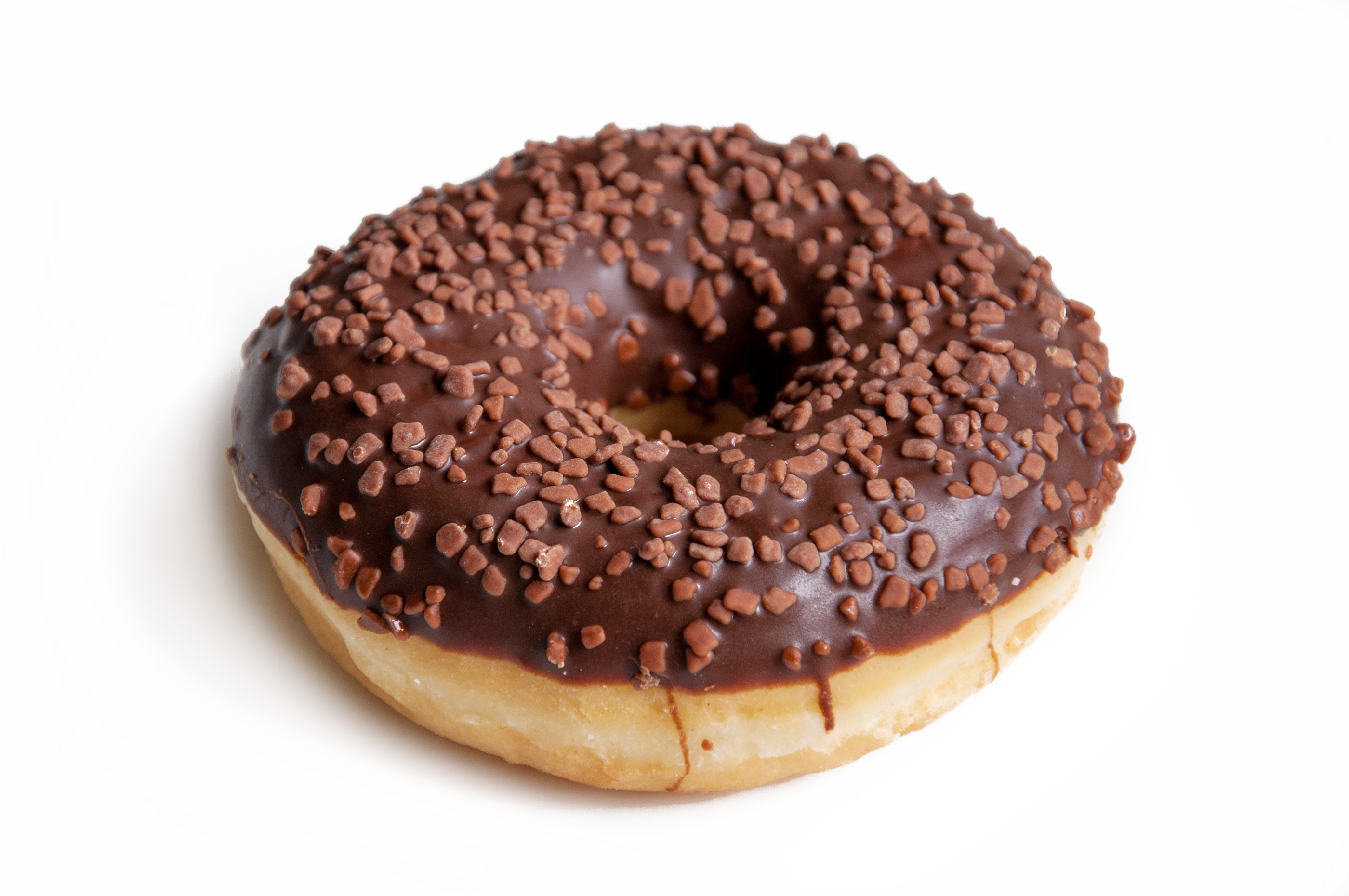 Donut isolated on white background photo
