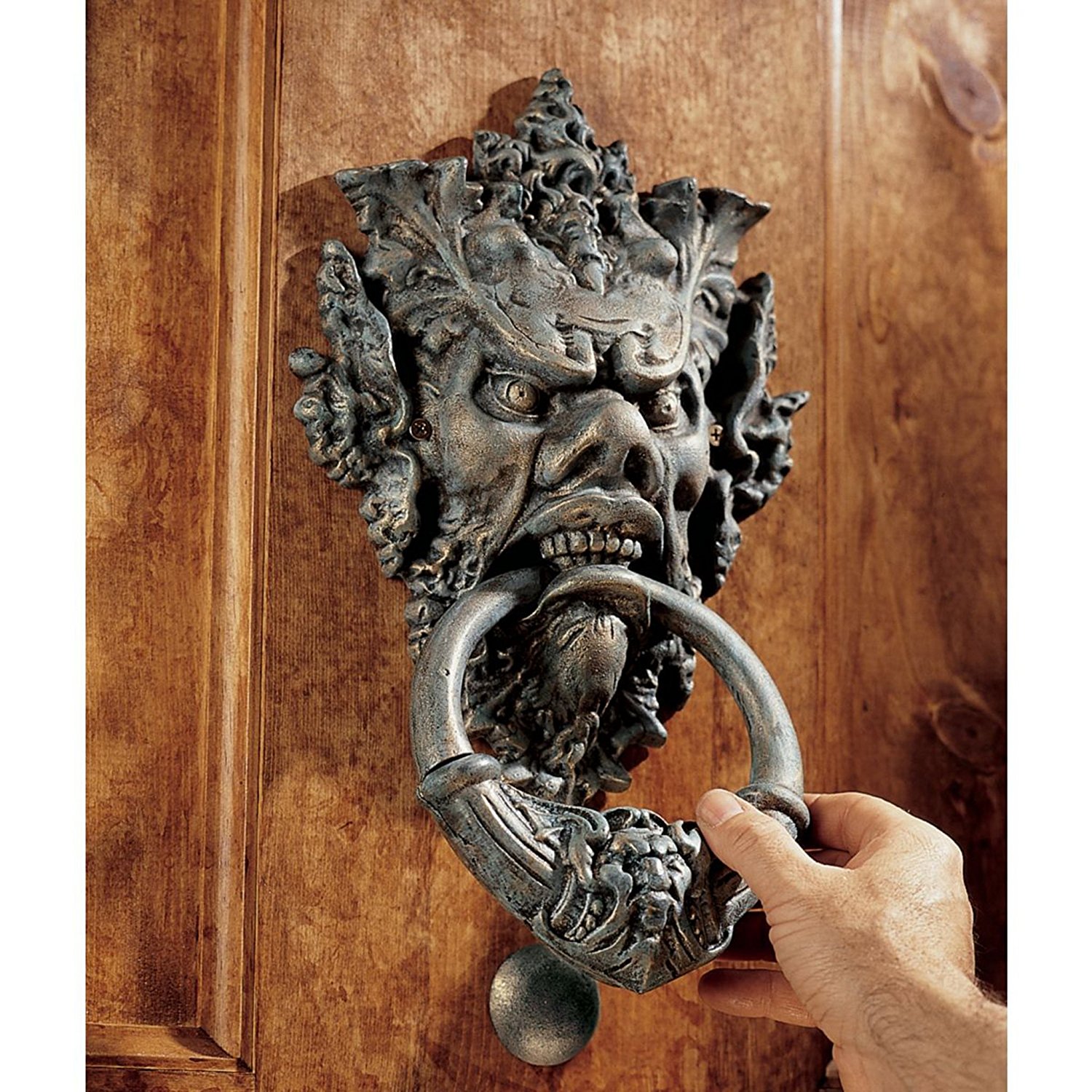 Amazon.com: Design Toscano Vecchio Greenman Authentic Iron Door ...