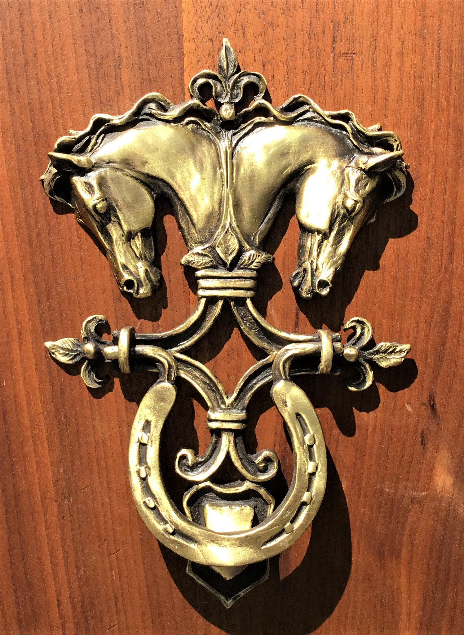 Horse head door knocker with classical design | Patricia Borum