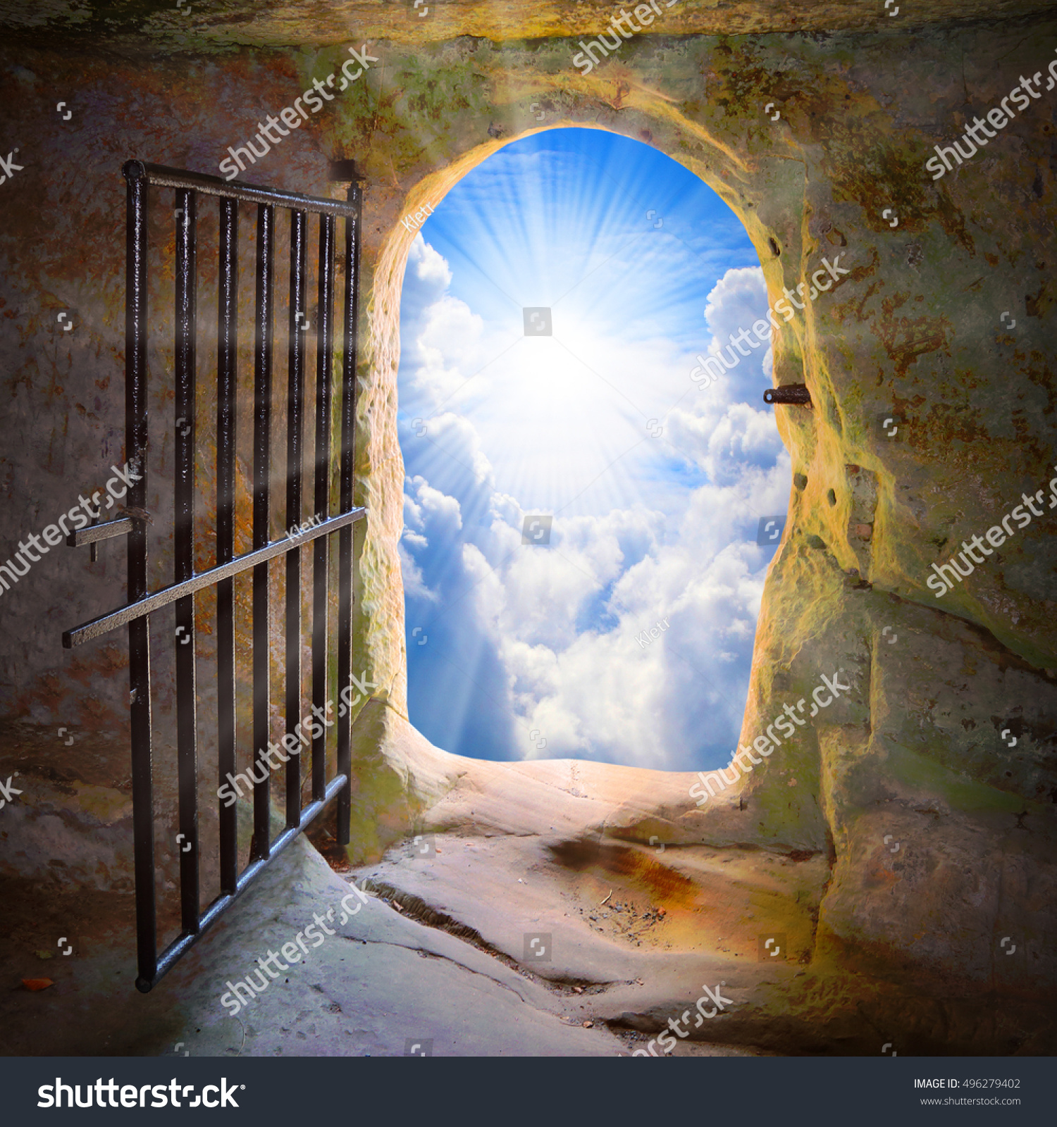 Way Freedom Heaven Opened Door Prison Stock Photo (Download Now ...