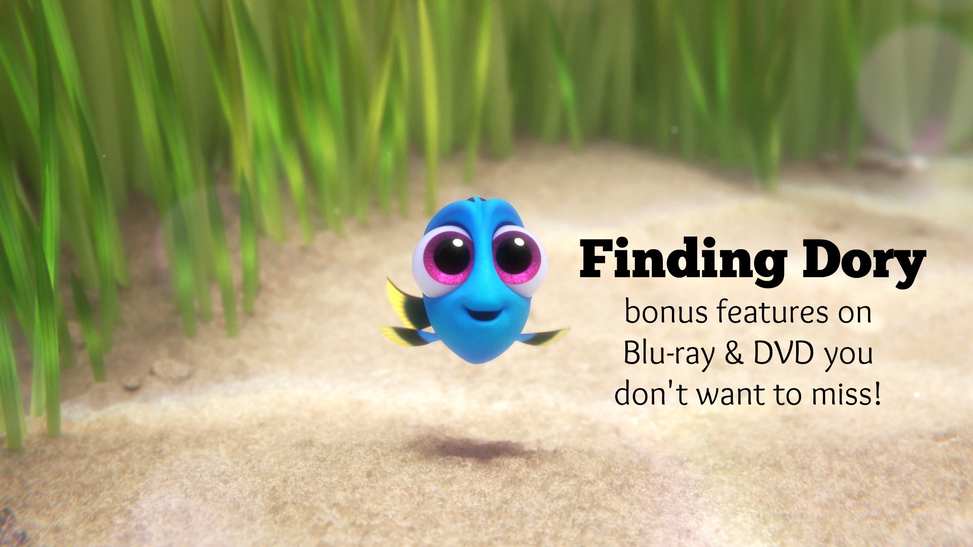 Finding Dory Blu-Ray bonus features