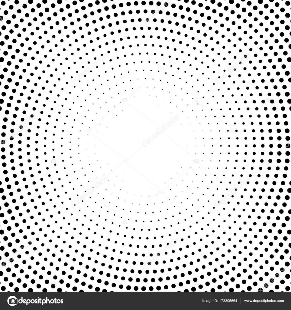 Halftone dotted background circularly distributed. Halftone effect ...