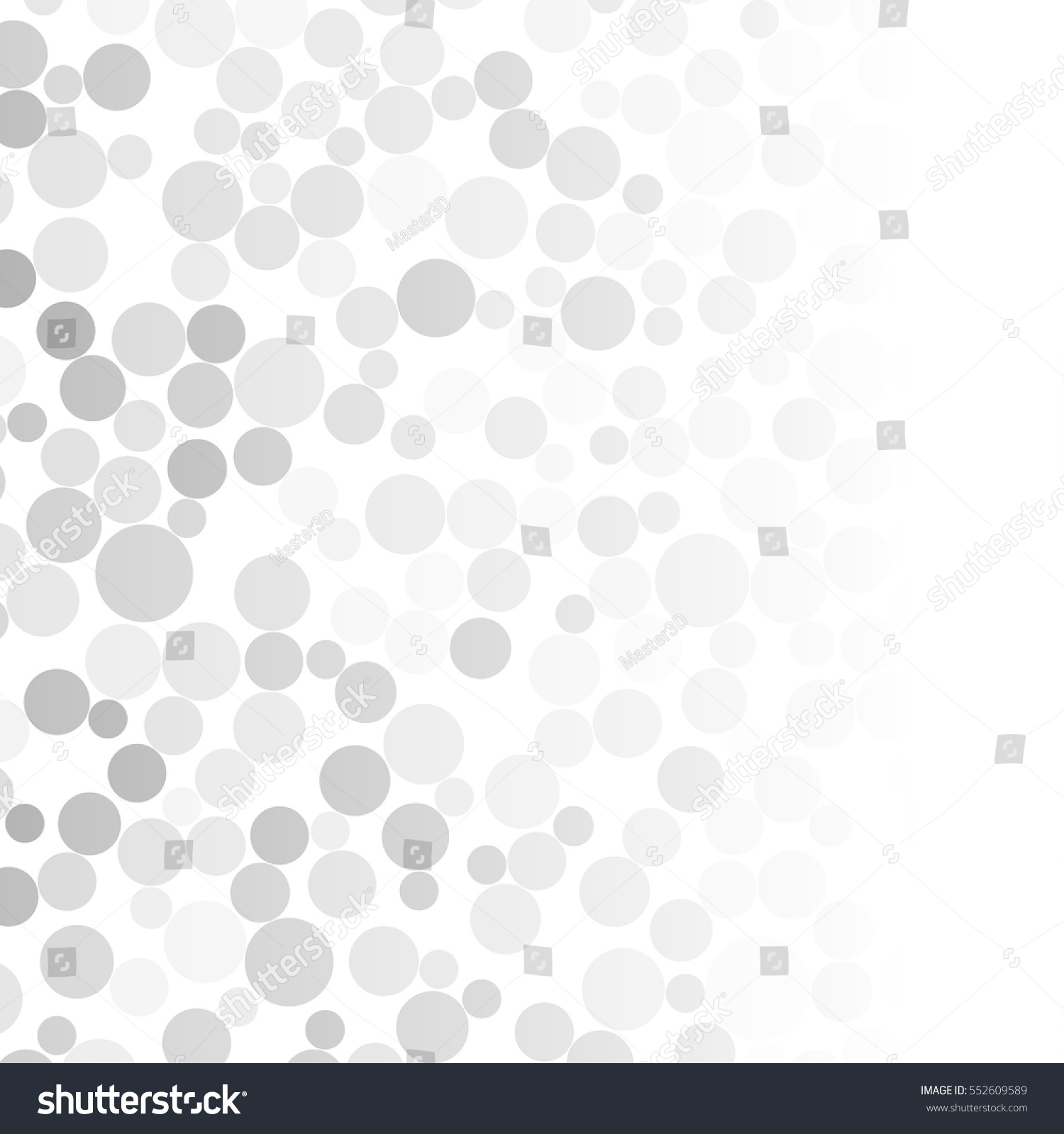 Abstract Pattern Dotted Circles White Grey Stock Vector (2018 ...