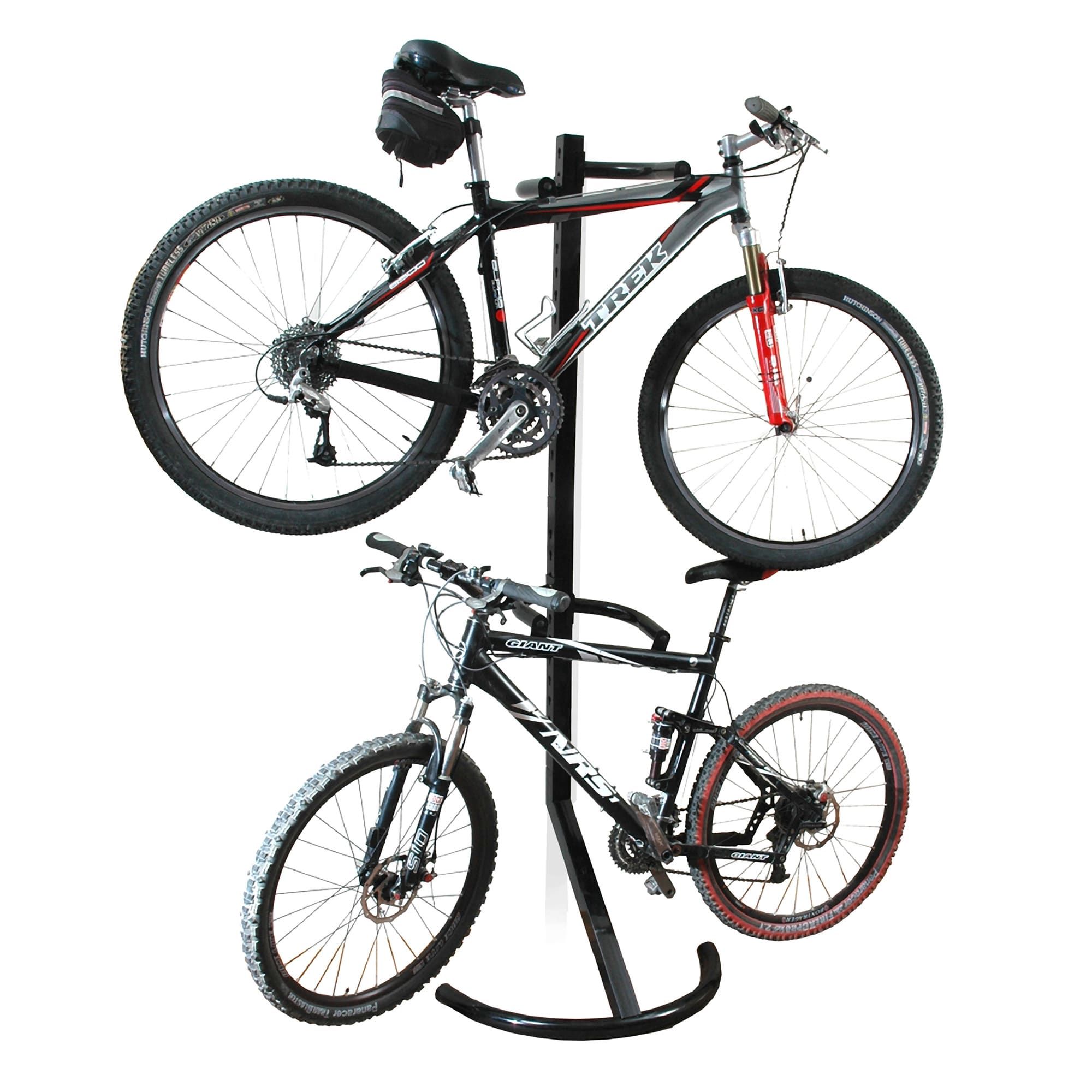Double Bike Storage Bicycle Rack Cycling Stand Wall Garage Hook ...