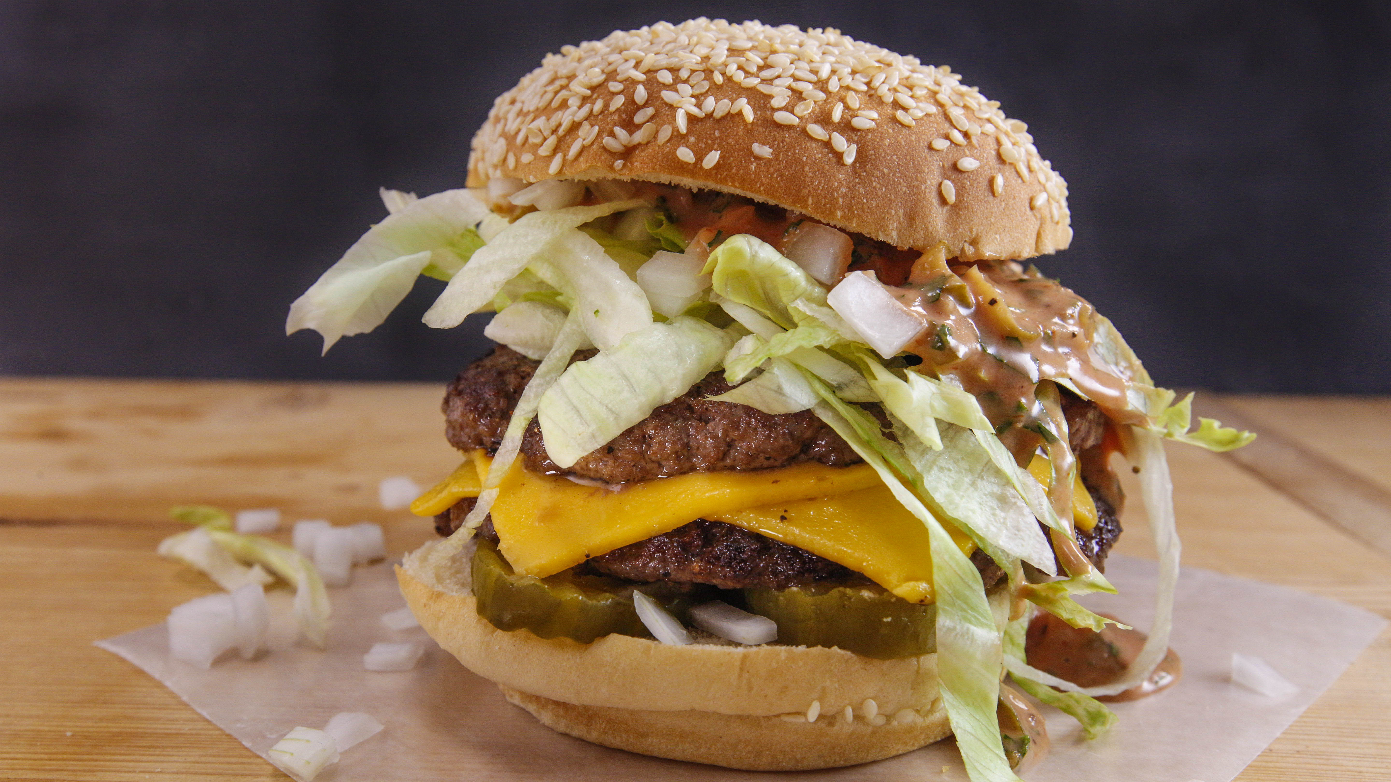 Double Cheeseburgers with Special Ranch Recipe