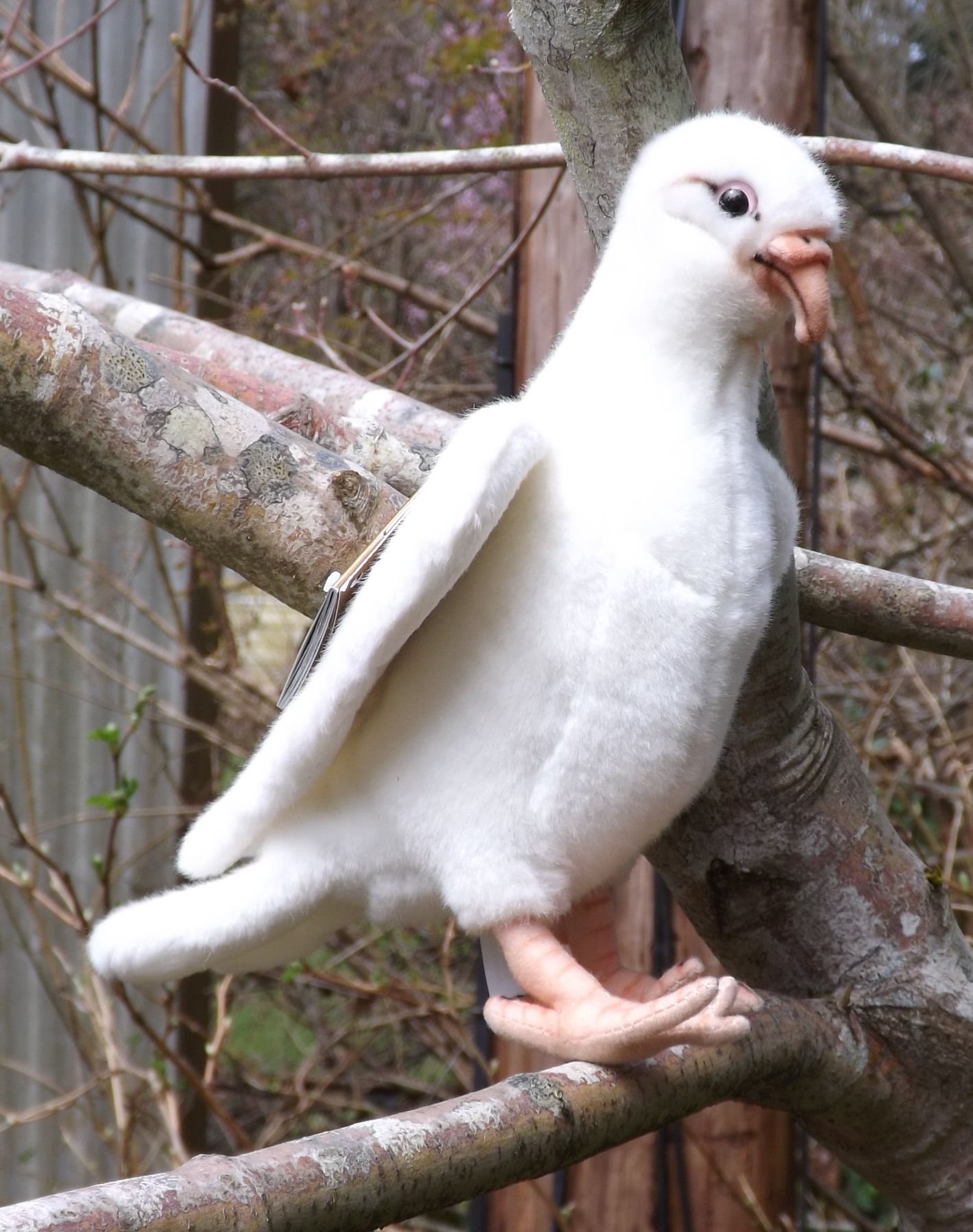 Stuffed Animal Dove – 8″ White Plush Dove Toy from Hansa |