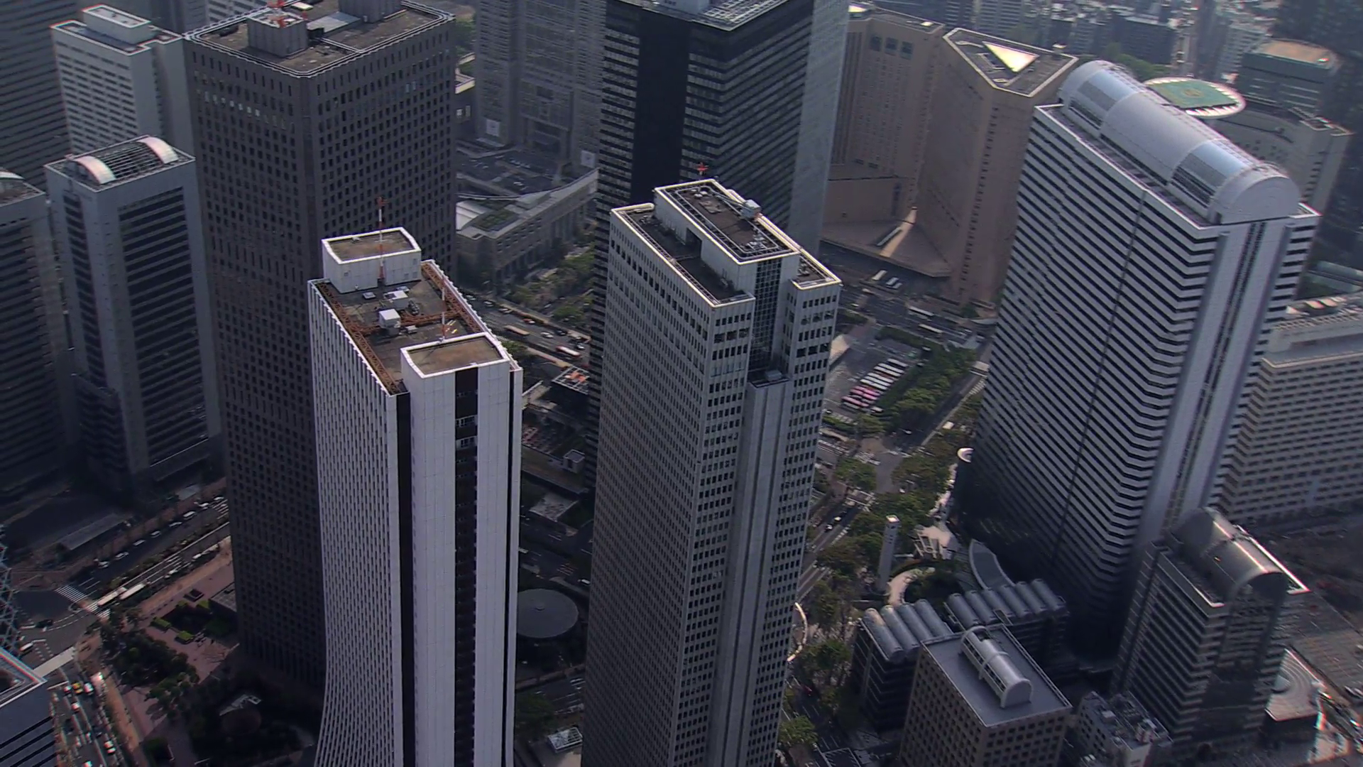 Aerial Sompo Japan Building Cocoon Tower Downtown Tokyo Shinjuku ...