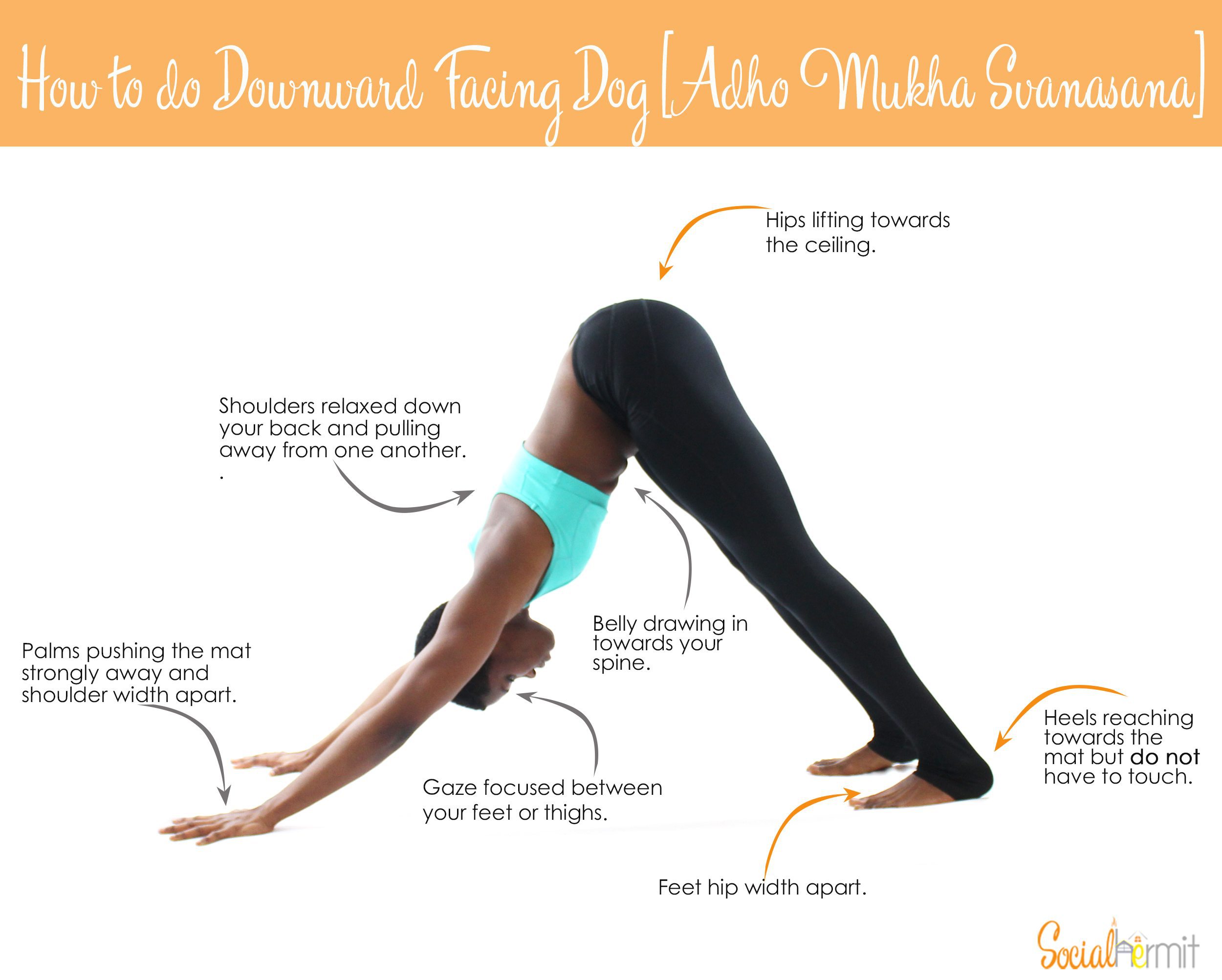 How to do Downward Facing Dog - Social Hermit