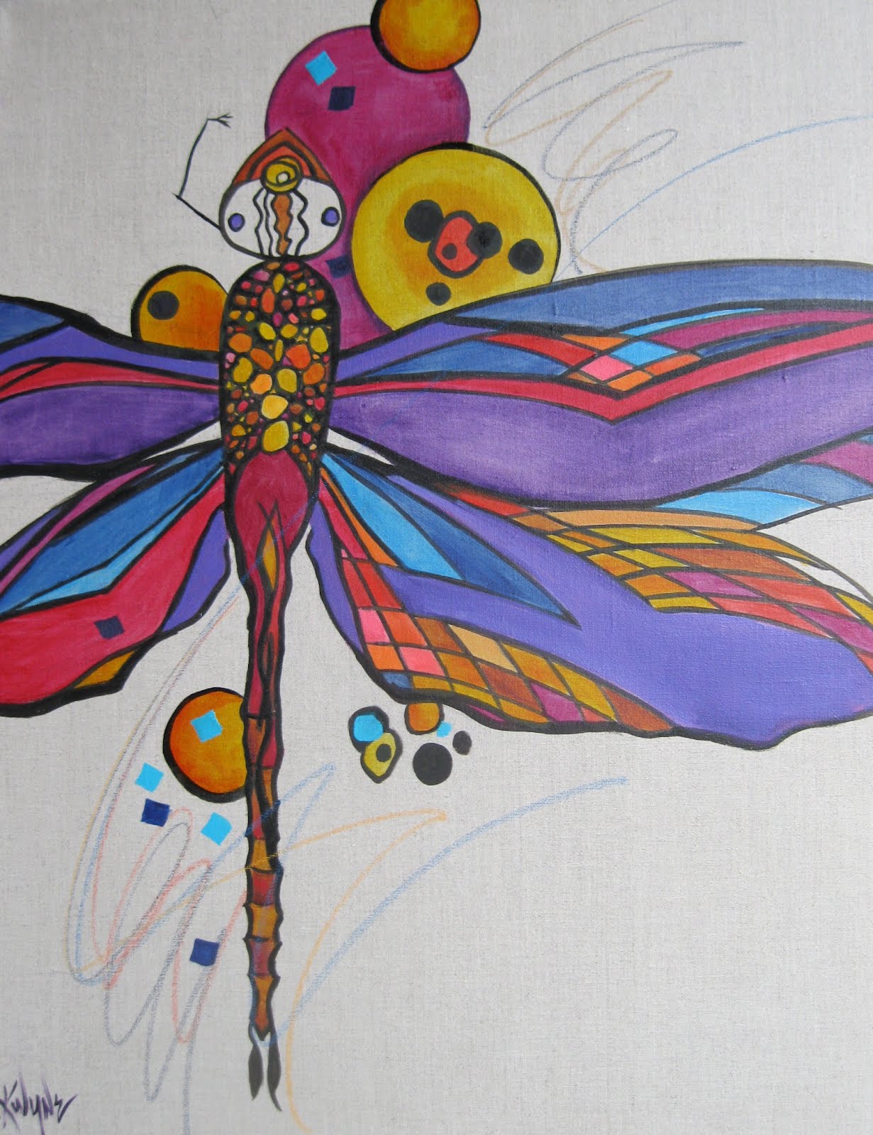 Kay Wyne Fine Art Blog: Dragonfly Abstract by Kay Wyne