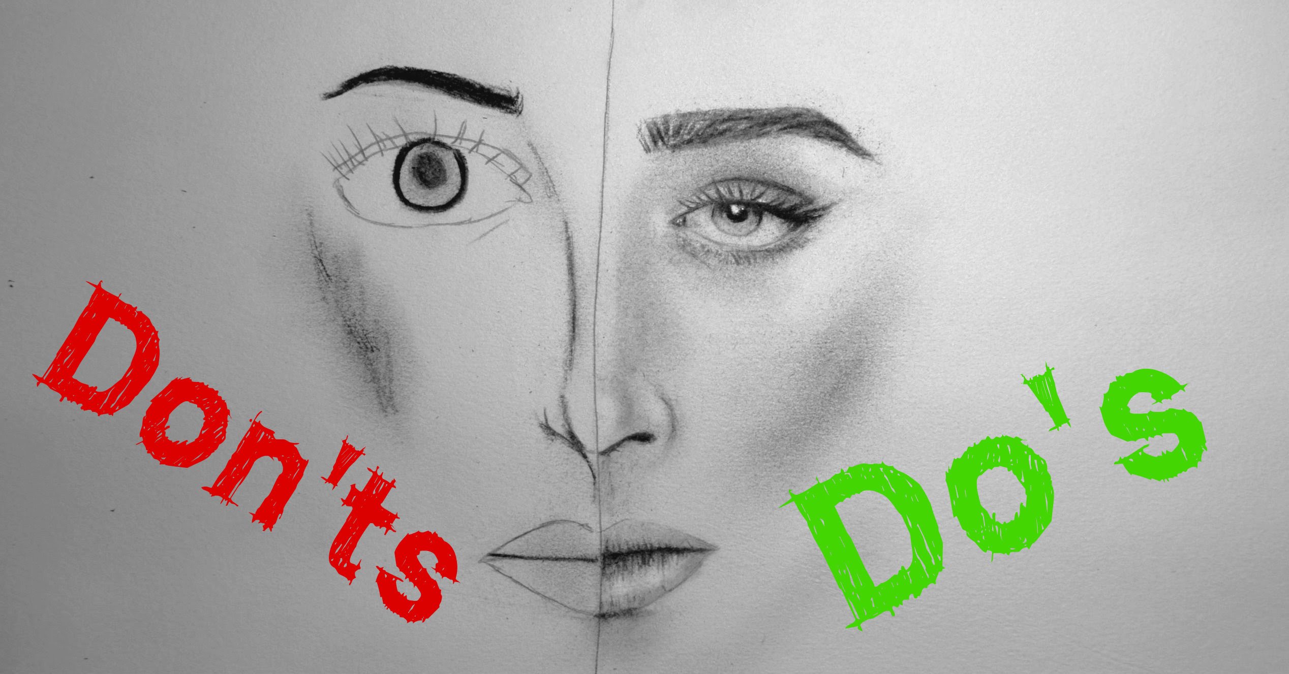 Realistic Portrait Drawing: Do's & Don'ts - YouTube
