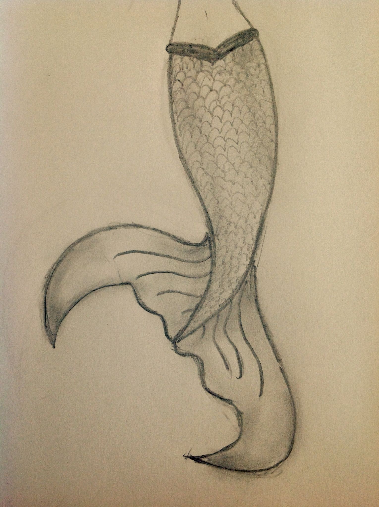 A simple easy mermaid tail drawing that looks 10 times better with ...