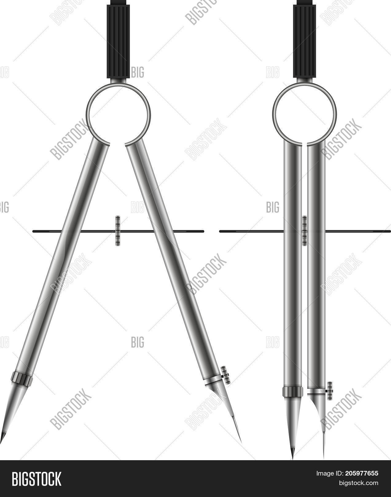 Drawing Compasses Vector & Photo (Free Trial) | Bigstock