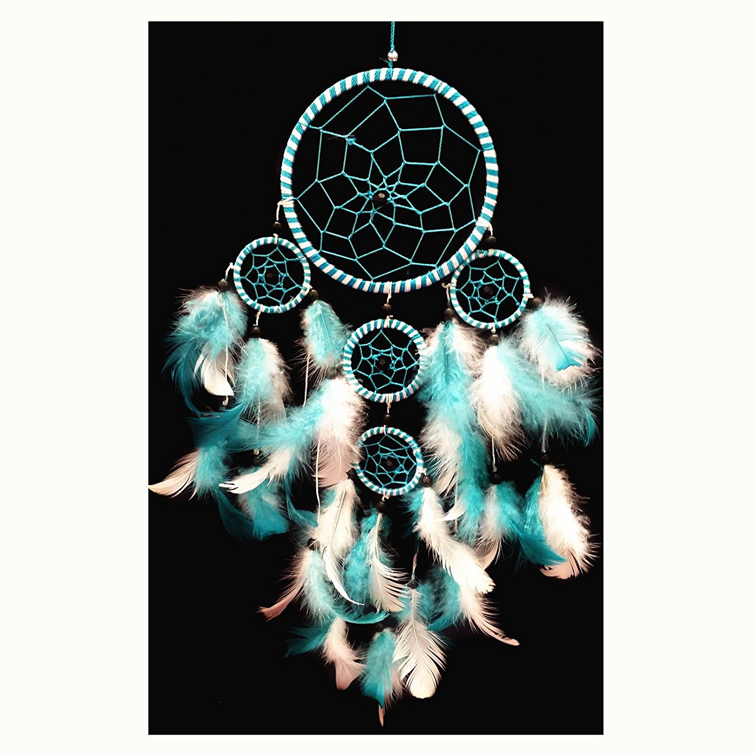Amazon.com: Handmade Dream Catcher with Feathers Wall Hanging ...