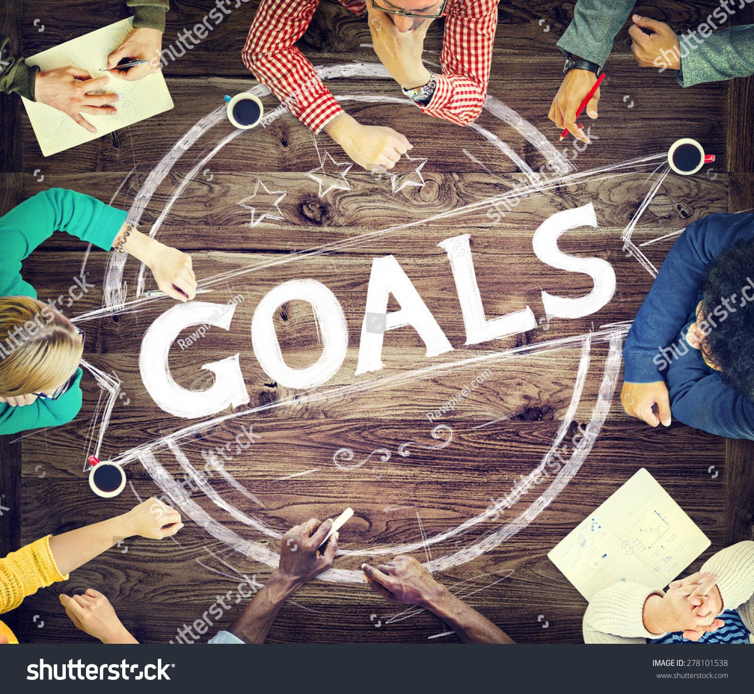Goal Aspiration Expectation Encourage Dreams Concept Stock Photo ...