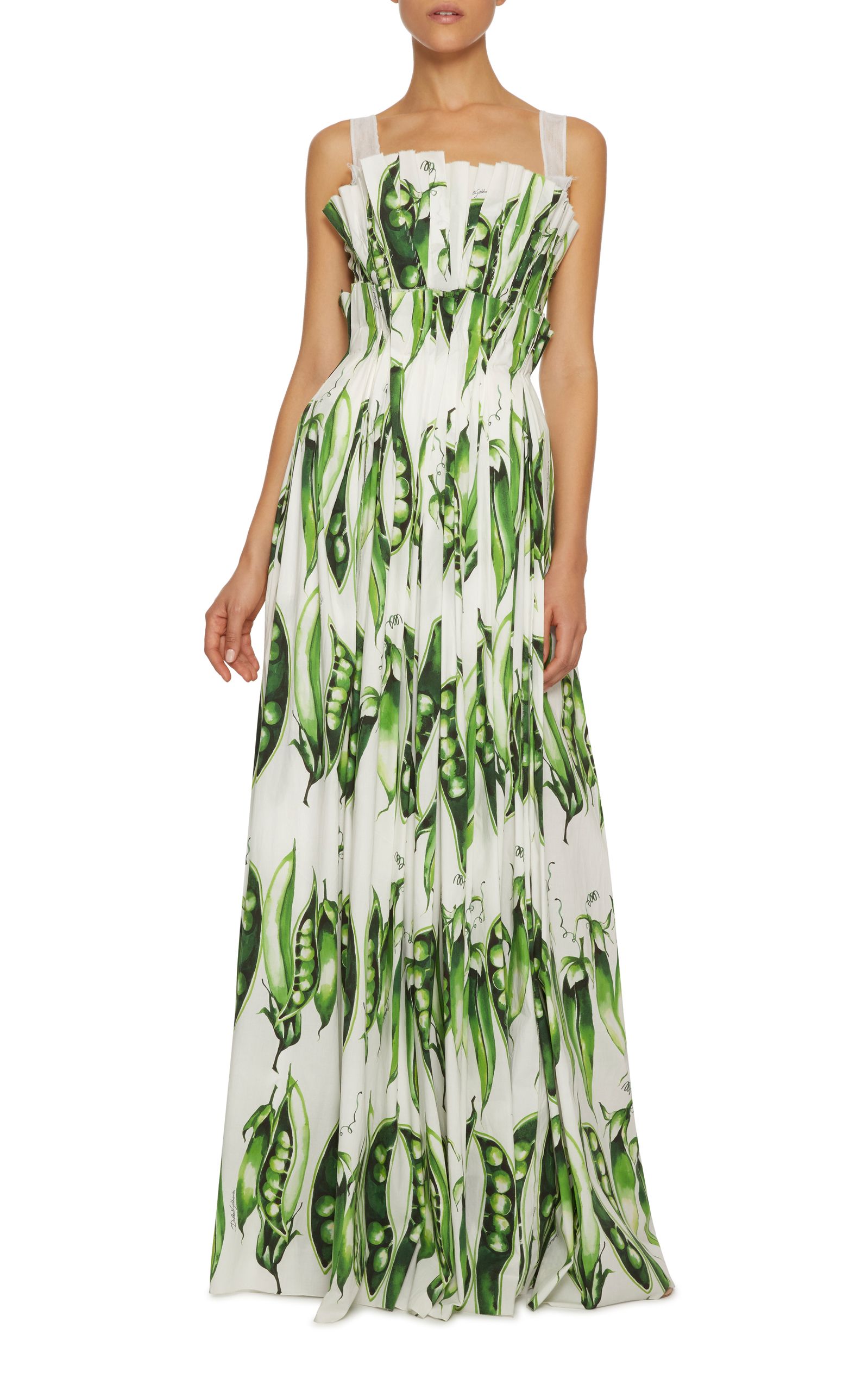 Dolce and Gabbana | Snap Pea Print Gown | Spring and Summer Dresses ...