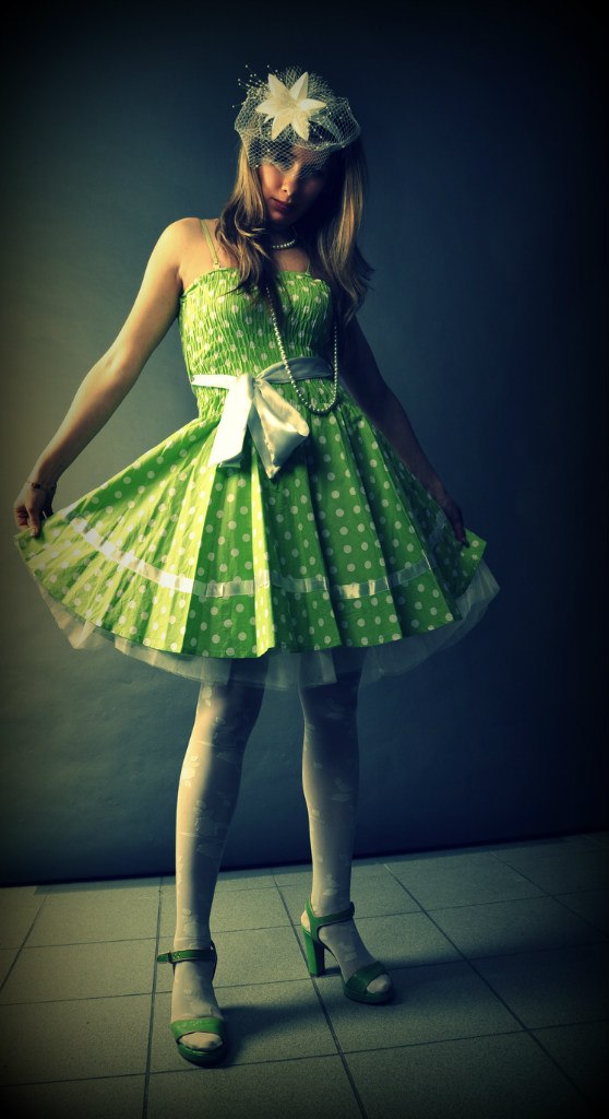 Dress in peas, Dress, Green, Model, Peas, HQ Photo
