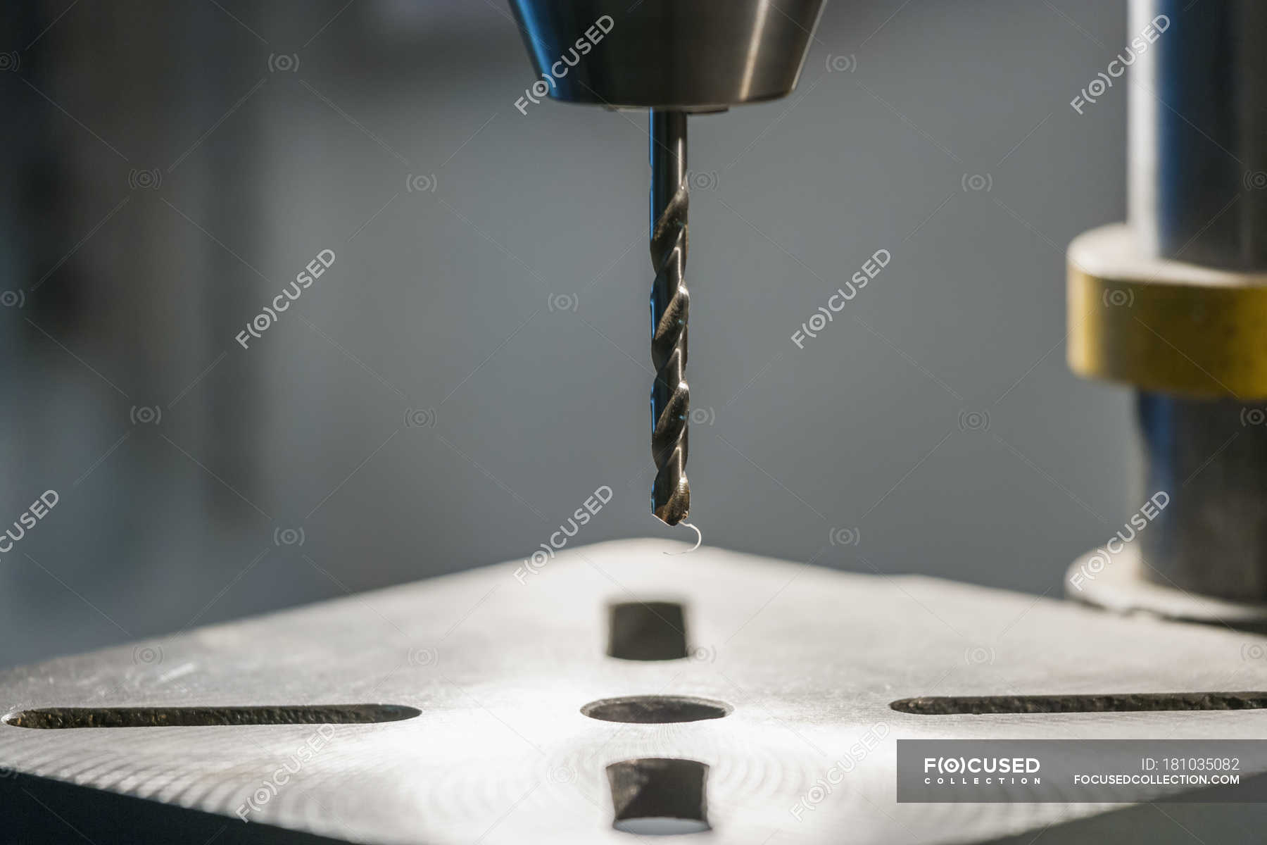 Press drill in a workshop closeup view — Stock Photo | #181035082
