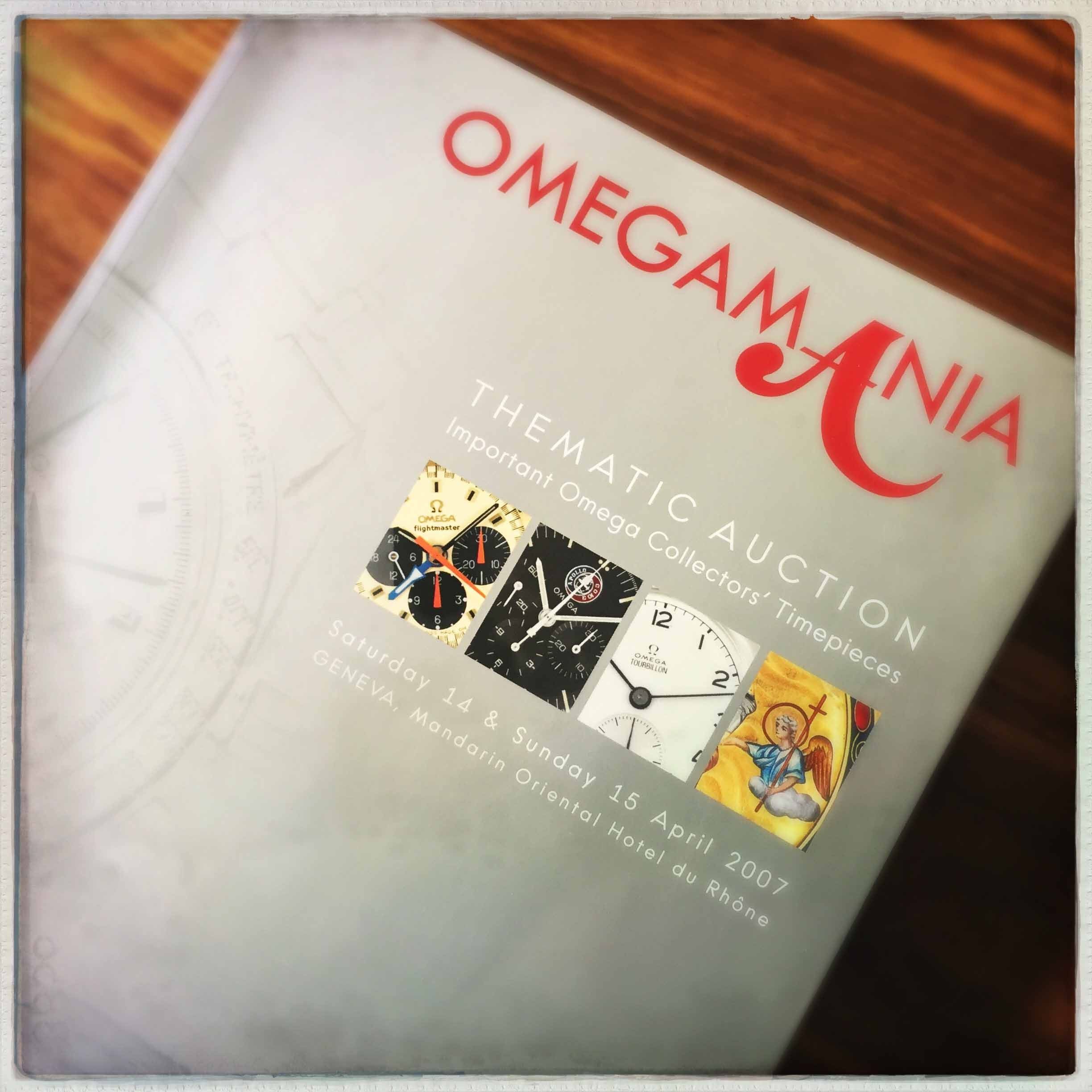OMEGAMANIA thematic auction catalog. 606 pages dripping with vintage ...