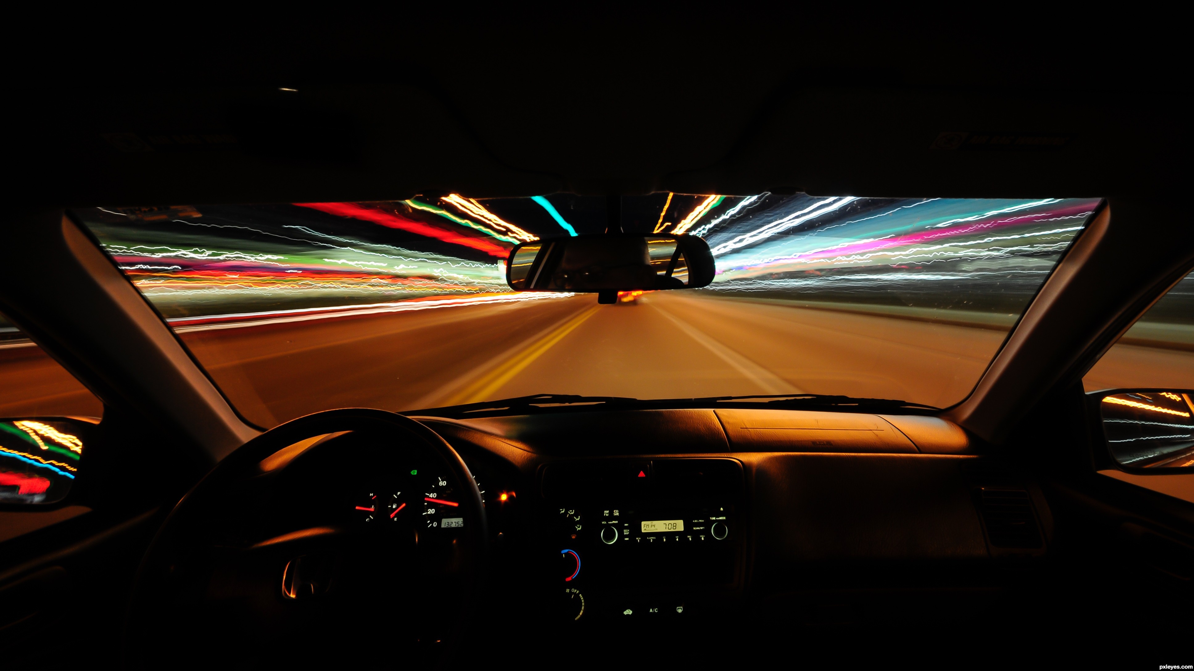 night drive picture, by bjschneider for: long exposure night ...