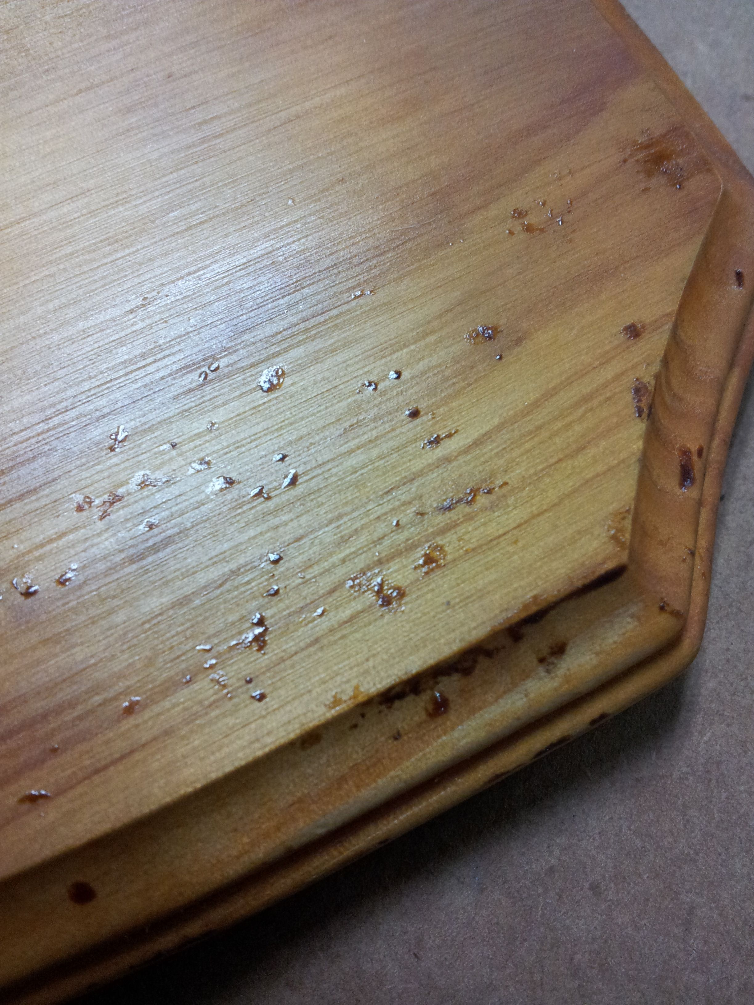 Tung oil staining on pine wood and buffed to shine followed tung oil ...