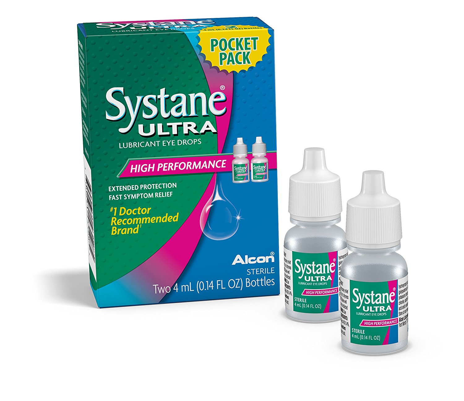 Amazon.com : Systane Ultra Eye Drops Lubricant High Performance, Two ...