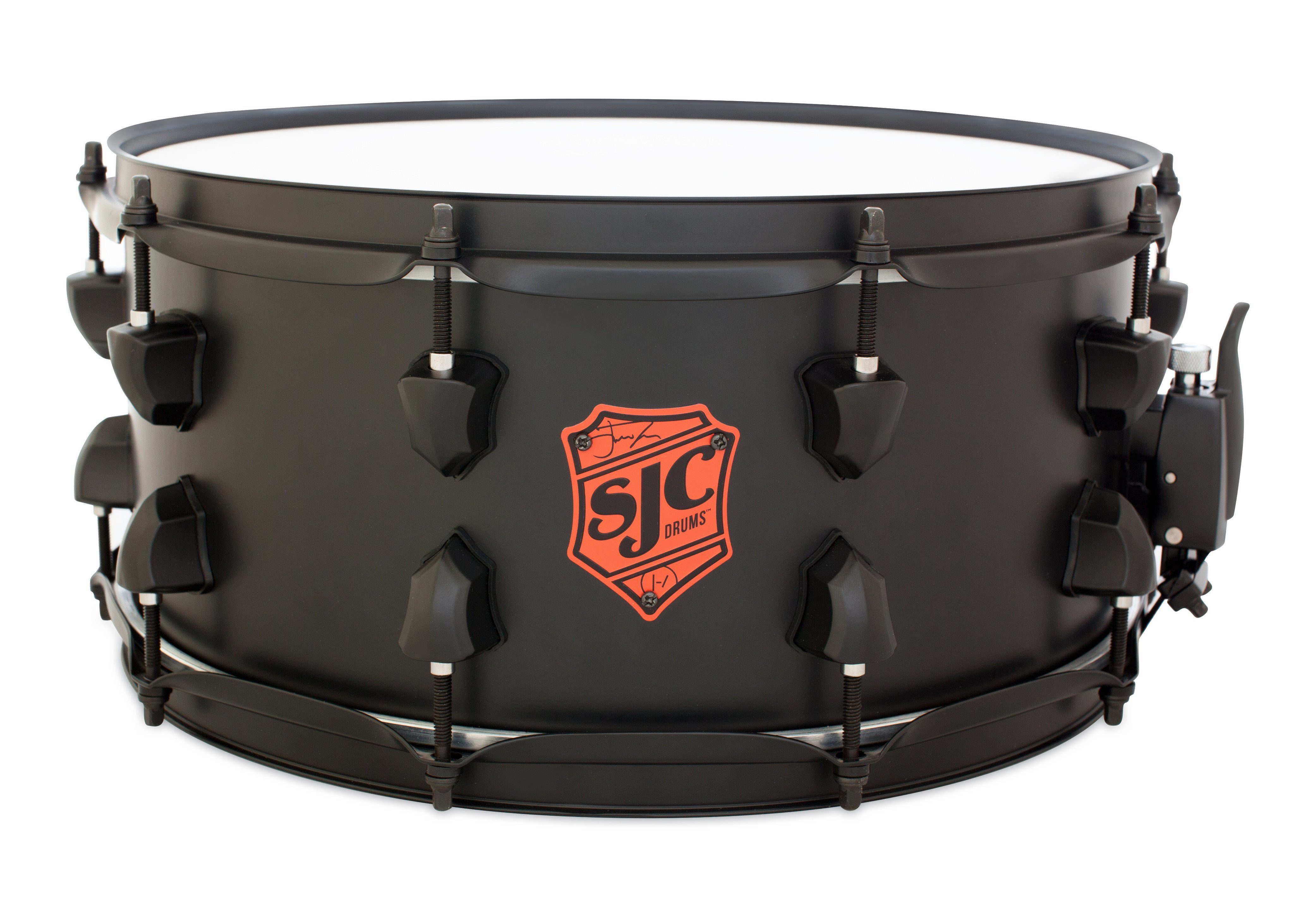 SJC Josh Dun Crowd Snare - Steel Shell Black Finish – SJC Custom Drums