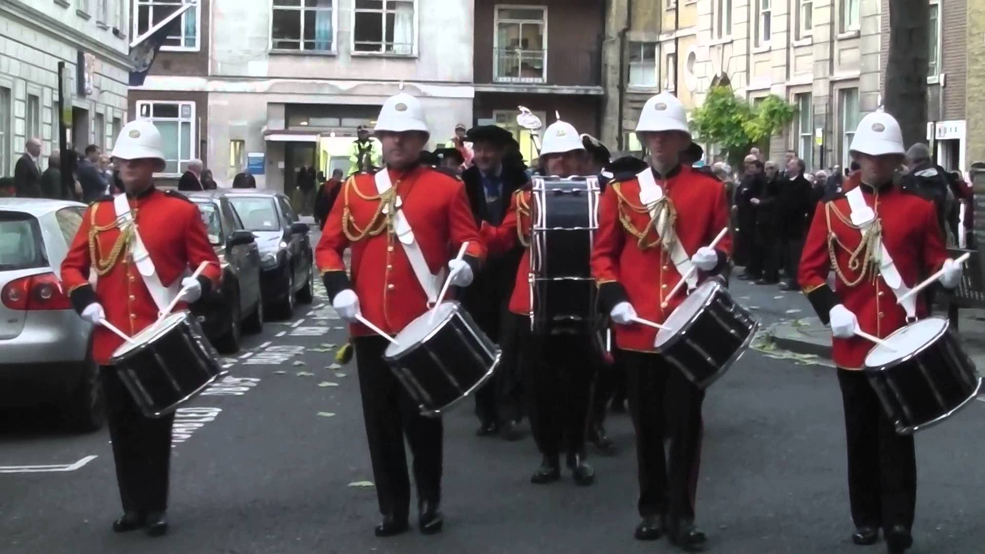 British Military Marching Band Drums Corps - YouTube