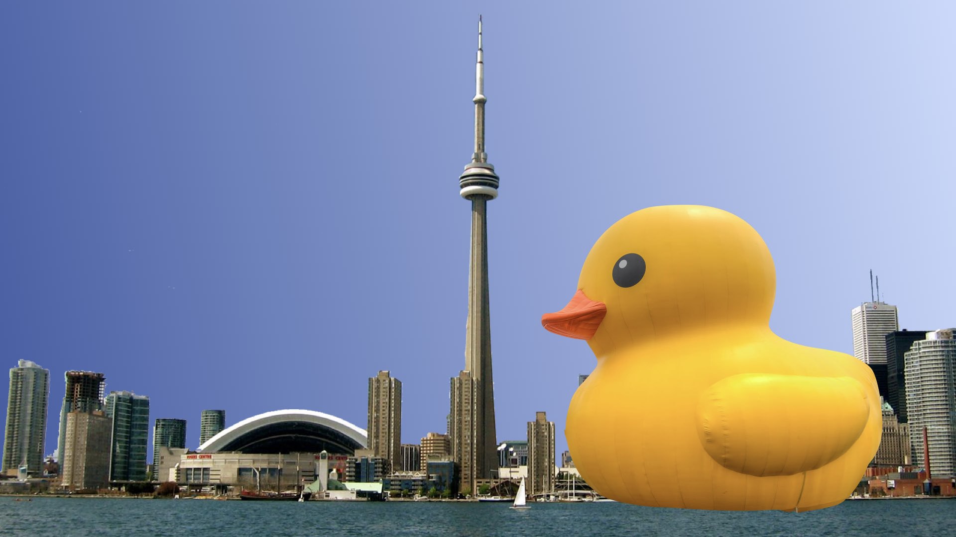 Giant Rubber Duck vs. CN Tower 3 Act Math | #Canada150Math