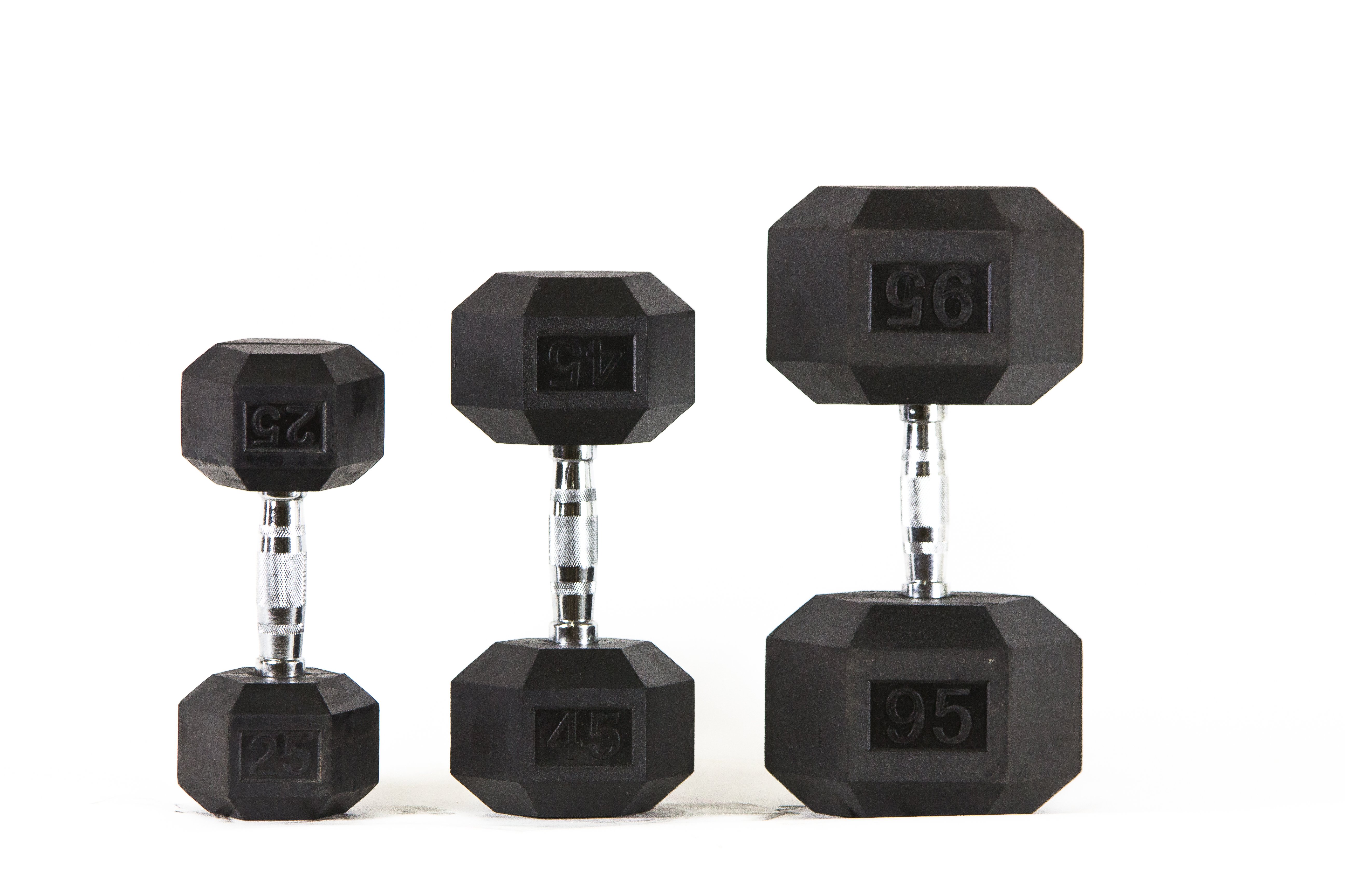 Rubber Hex Dumbbells (Pairs) – The Fitness Armory