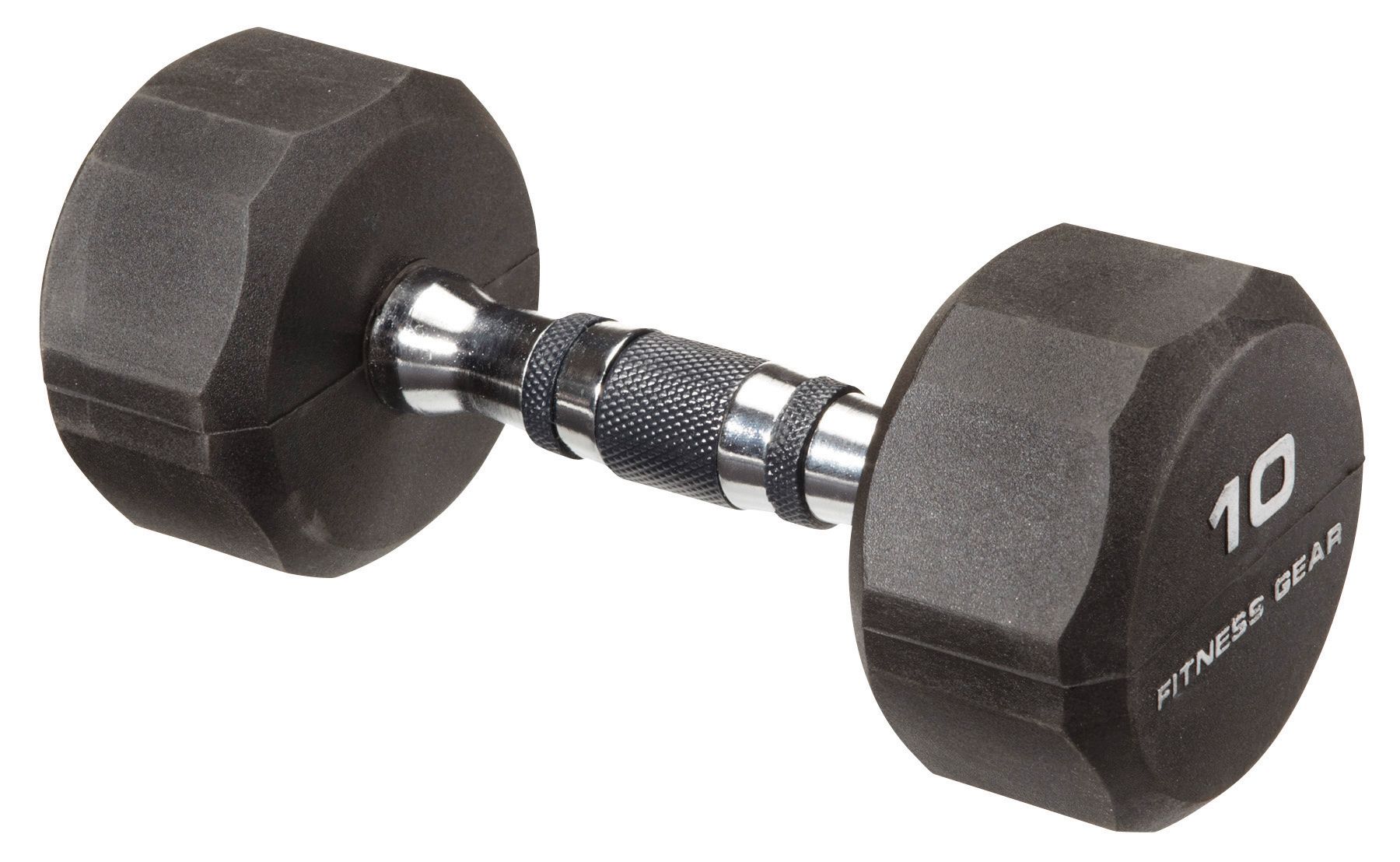 Fitness Gear 10 lb Rubber Hex Dumbbell | DICK'S Sporting Goods