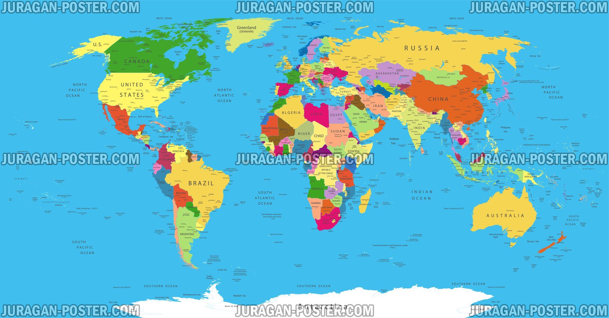 Jual Peta dunia ukuran besar info lebih lanjut klik pada gambar ...
