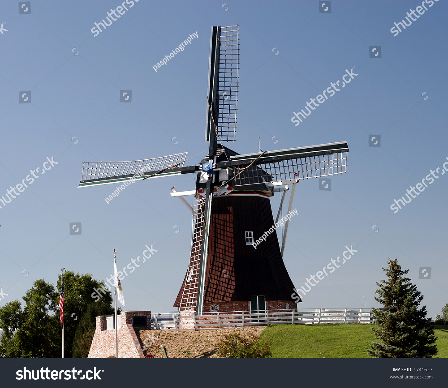 Windmills Dutch Holland Stock Photo 1741627 - Shutterstock