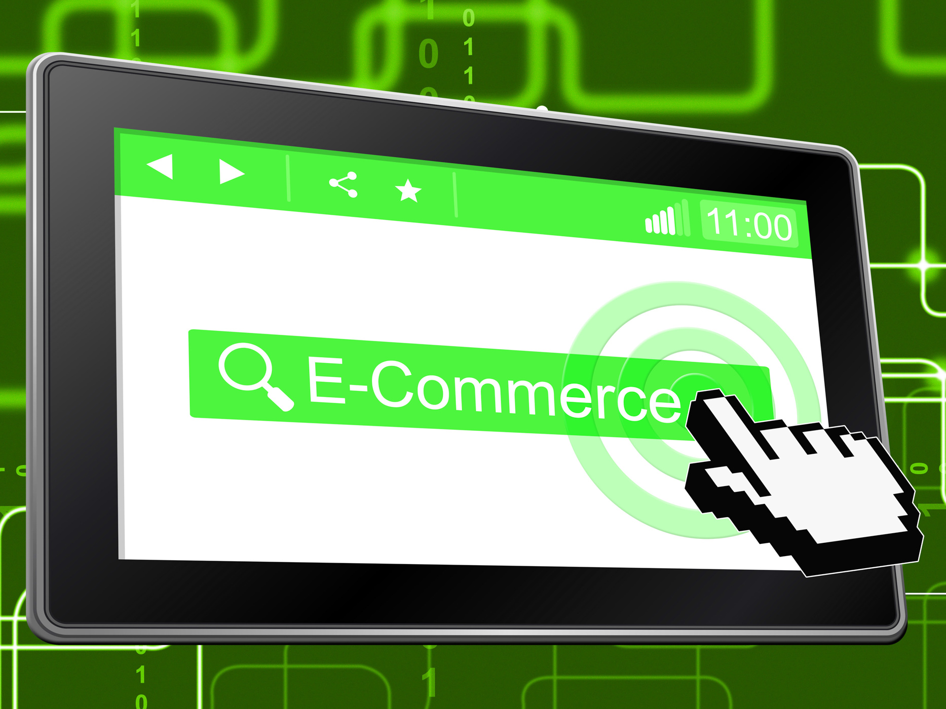 E commerce means world wide web and shopping photo