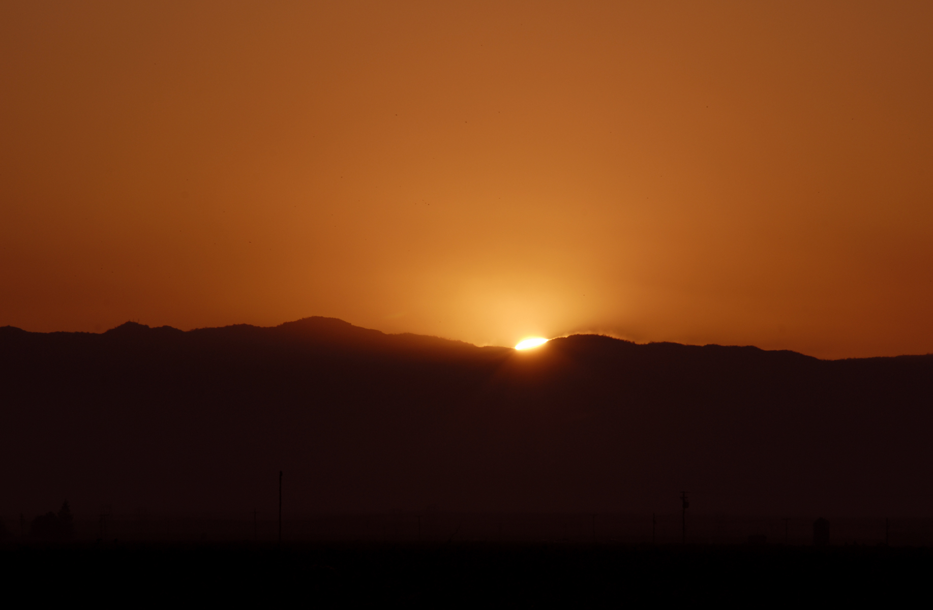 Early morning sunrise in california, usa photo