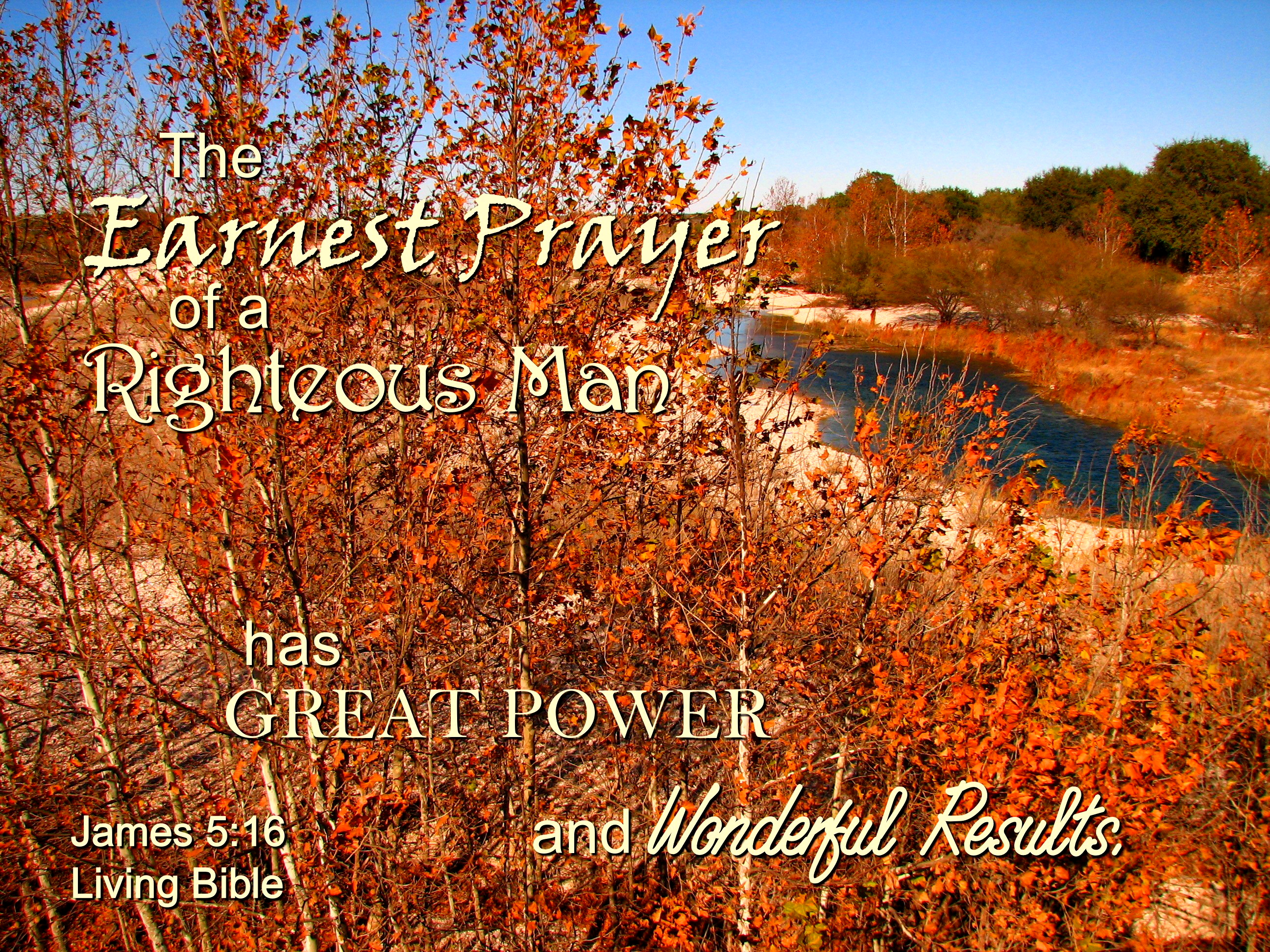 Earnest Prayer Gives Good Results, Autumn, Bible, Fall, Inspirational, HQ Photo