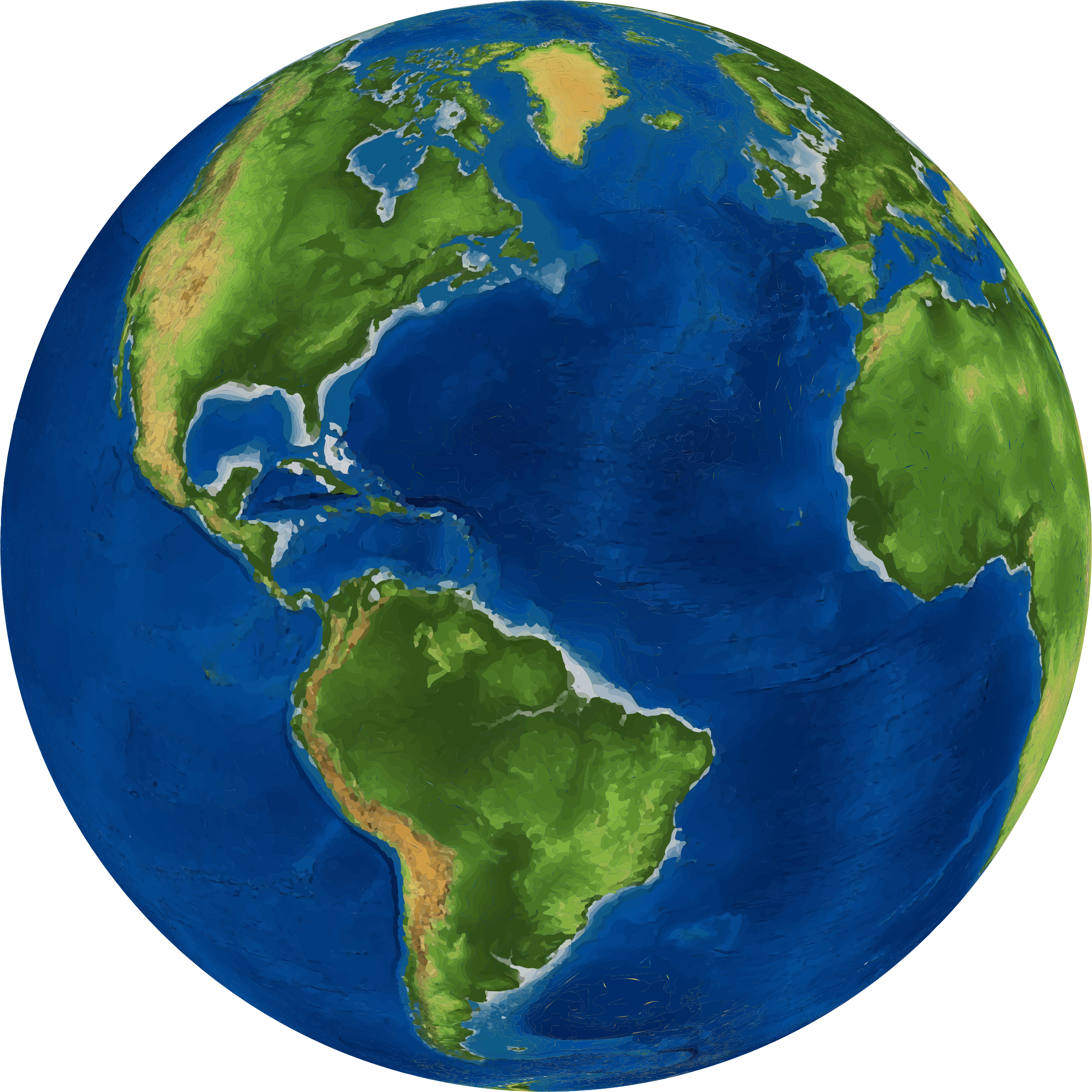 Clipart - 3D Earth Globe