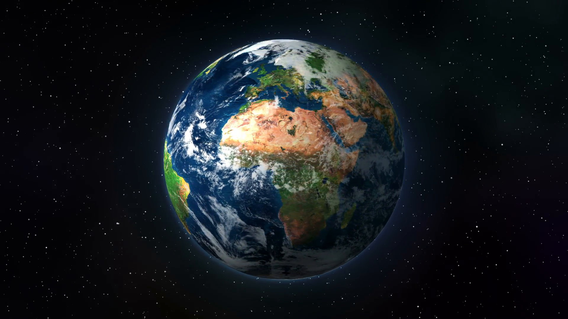 Planet Earth Rotating in Space Motion Background - Videoblocks