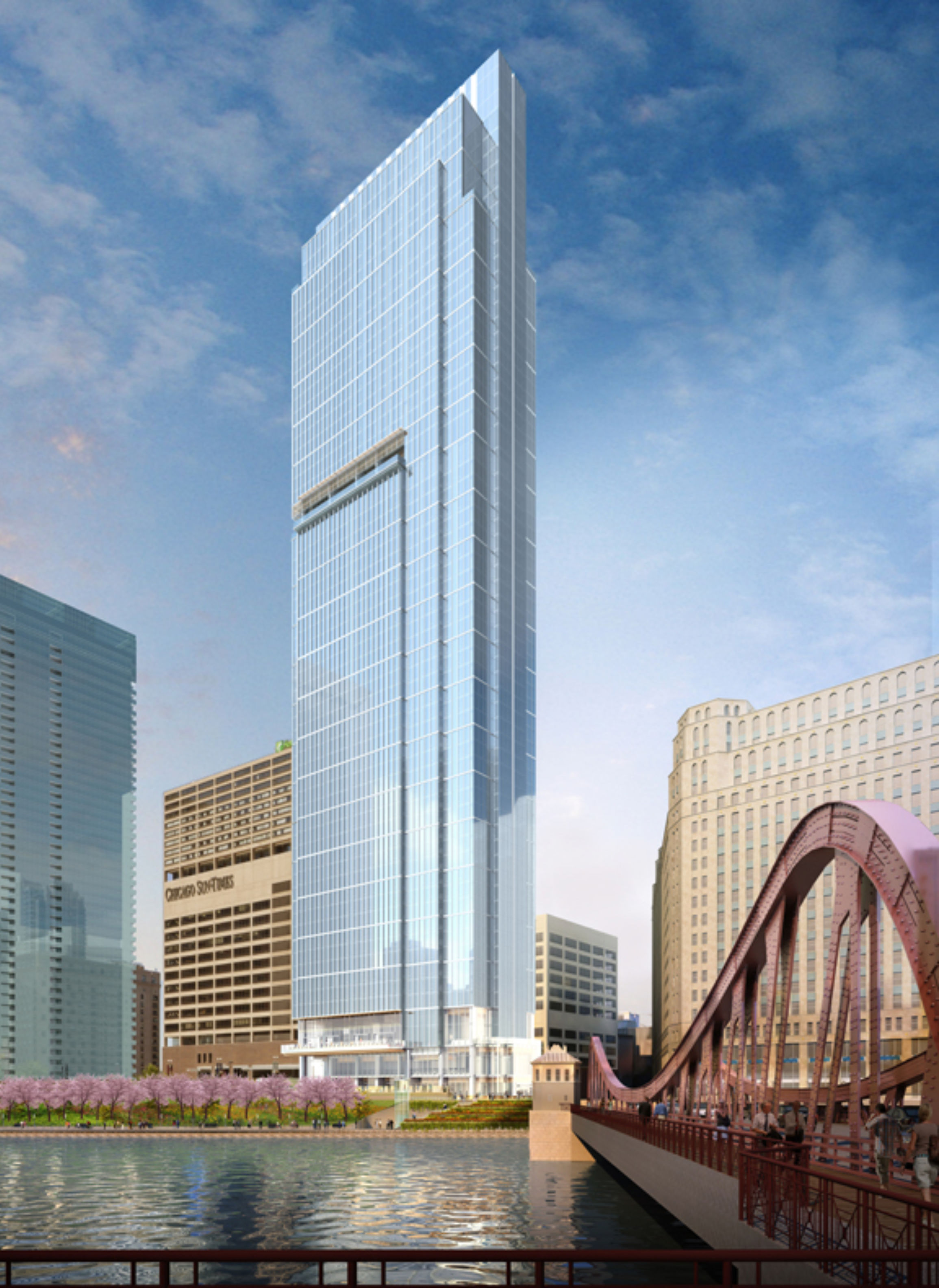 Crews get to work on 60-story Wolf Point East tower | Master plan ...