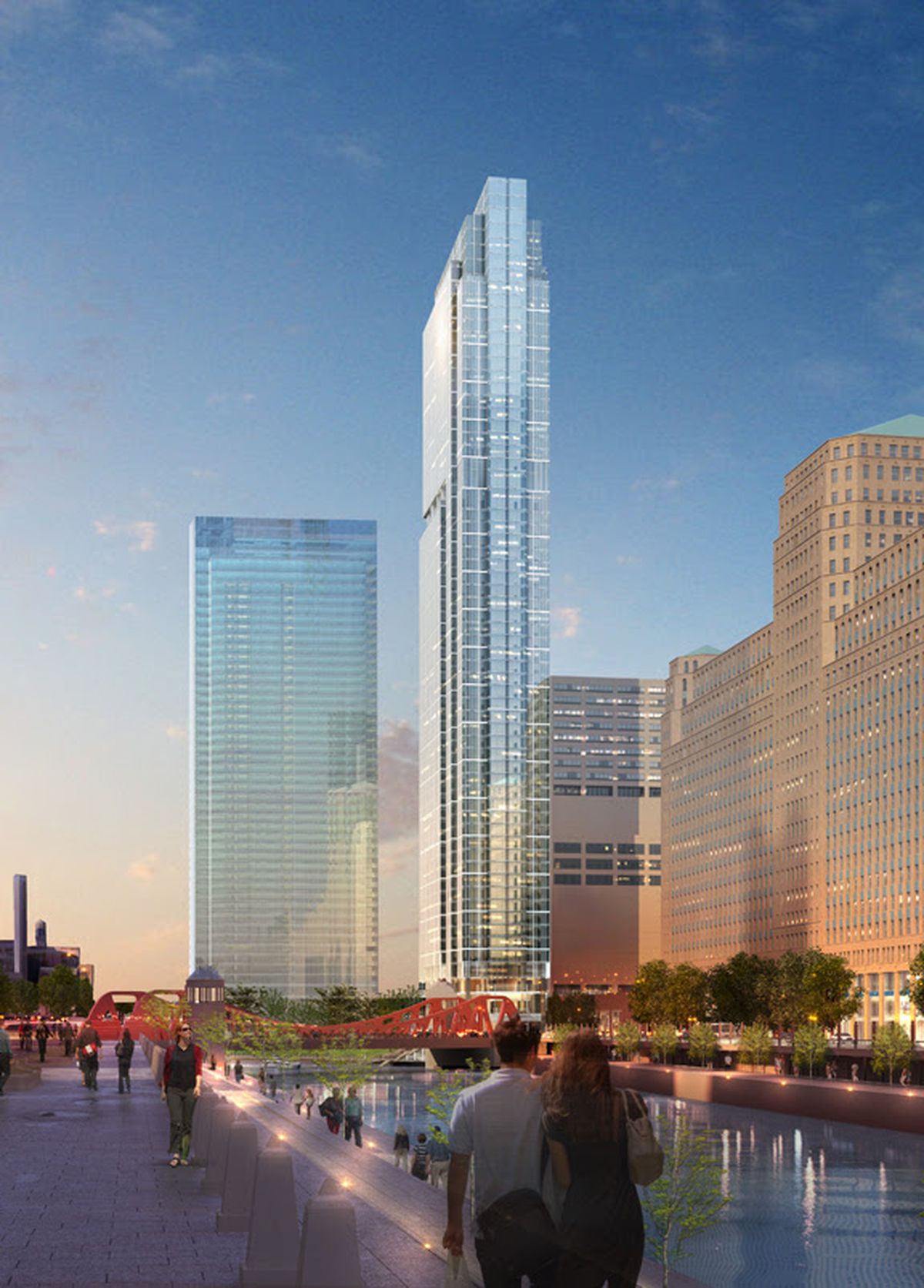 Foundation work starts for Wolf Point East tower - Curbed Chicago