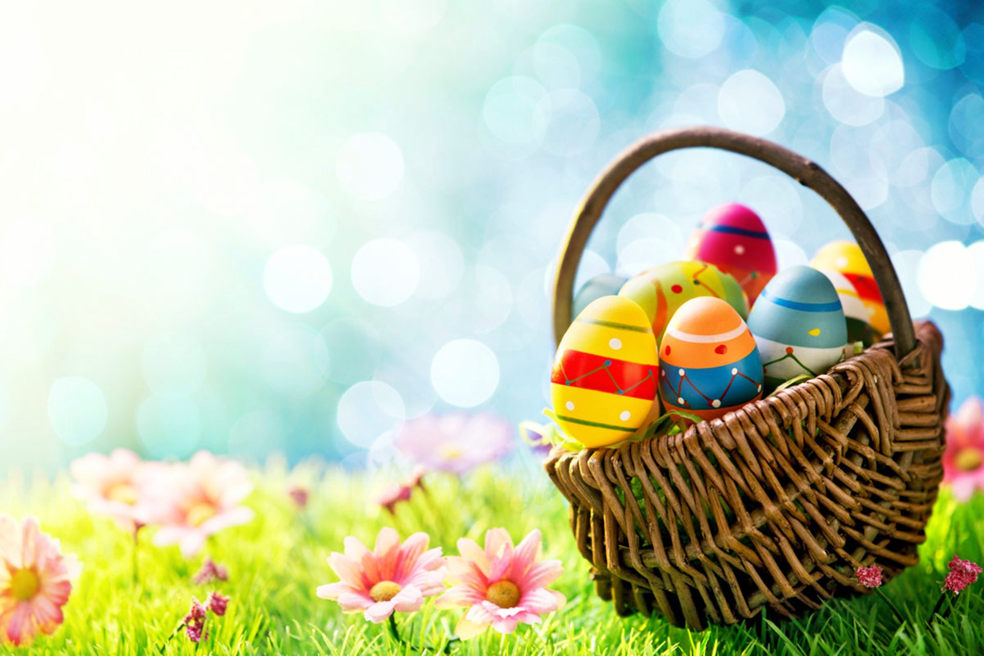 Easter Basket Full Of Eggs | Top quality wallpapers