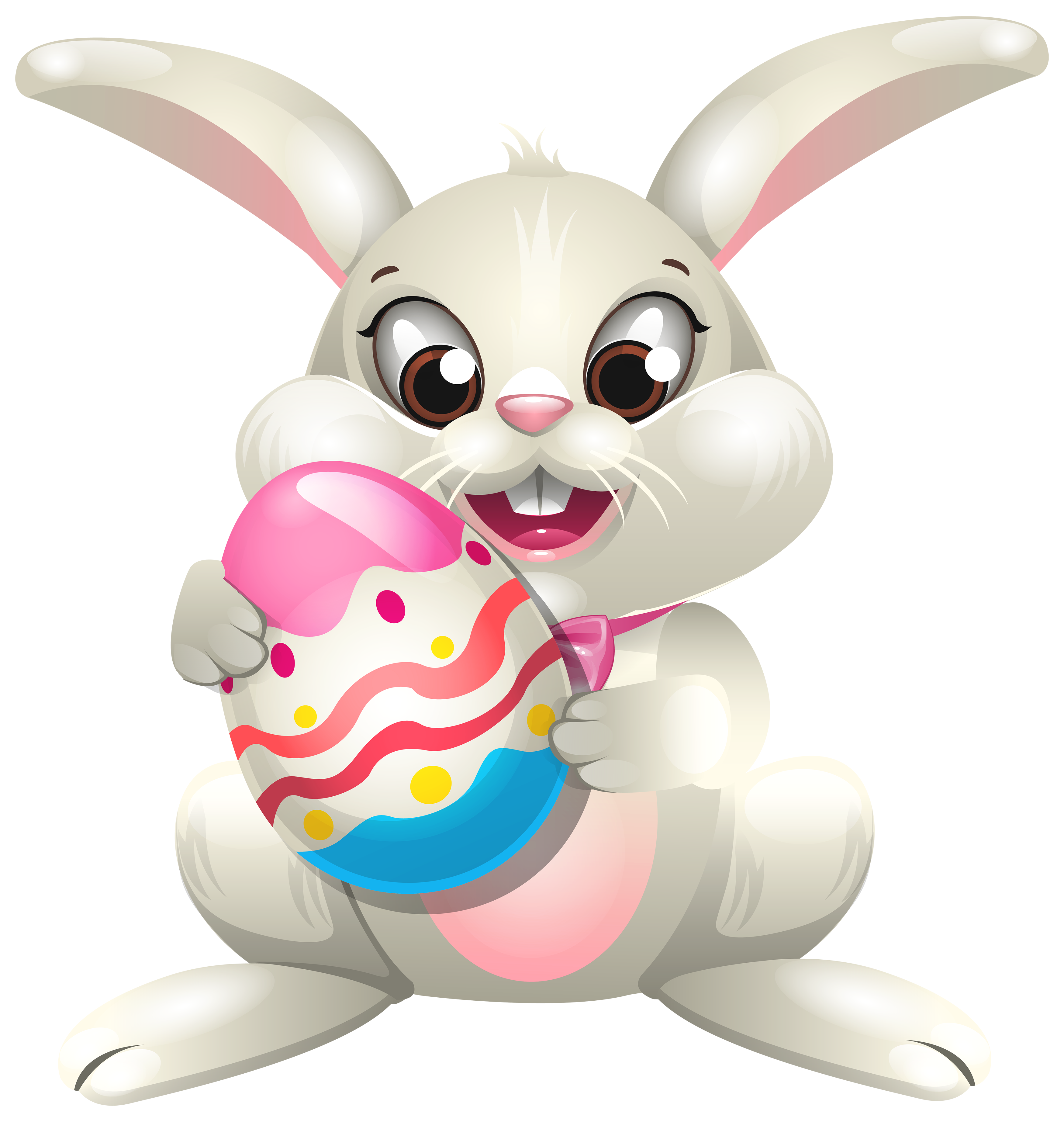 Easter Bunny whit Egg PNG Clip Art - Best WEB Clipart