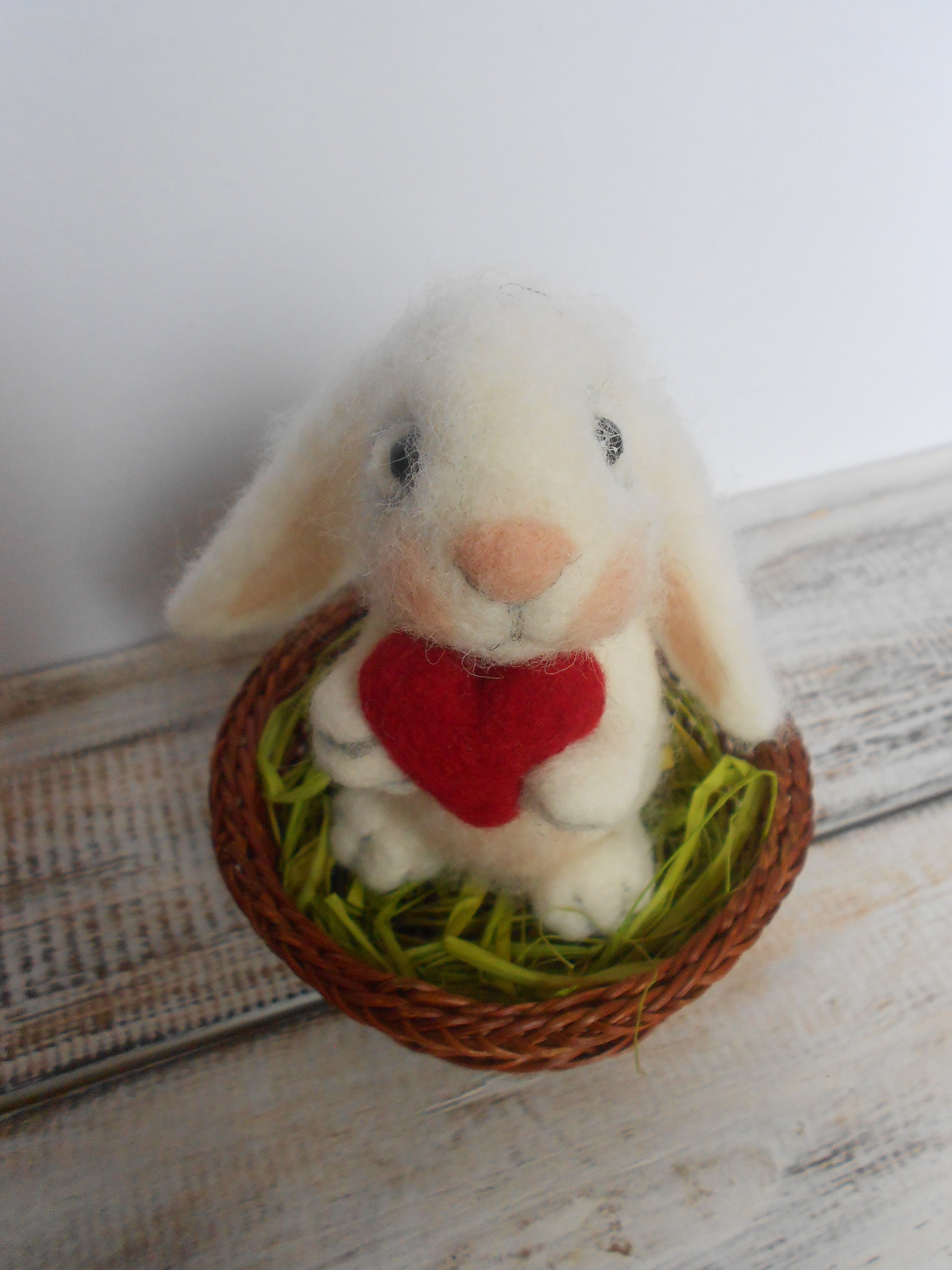Easter rabbit, Needle felted Rabbit, Easter decor, Easter bunny ...