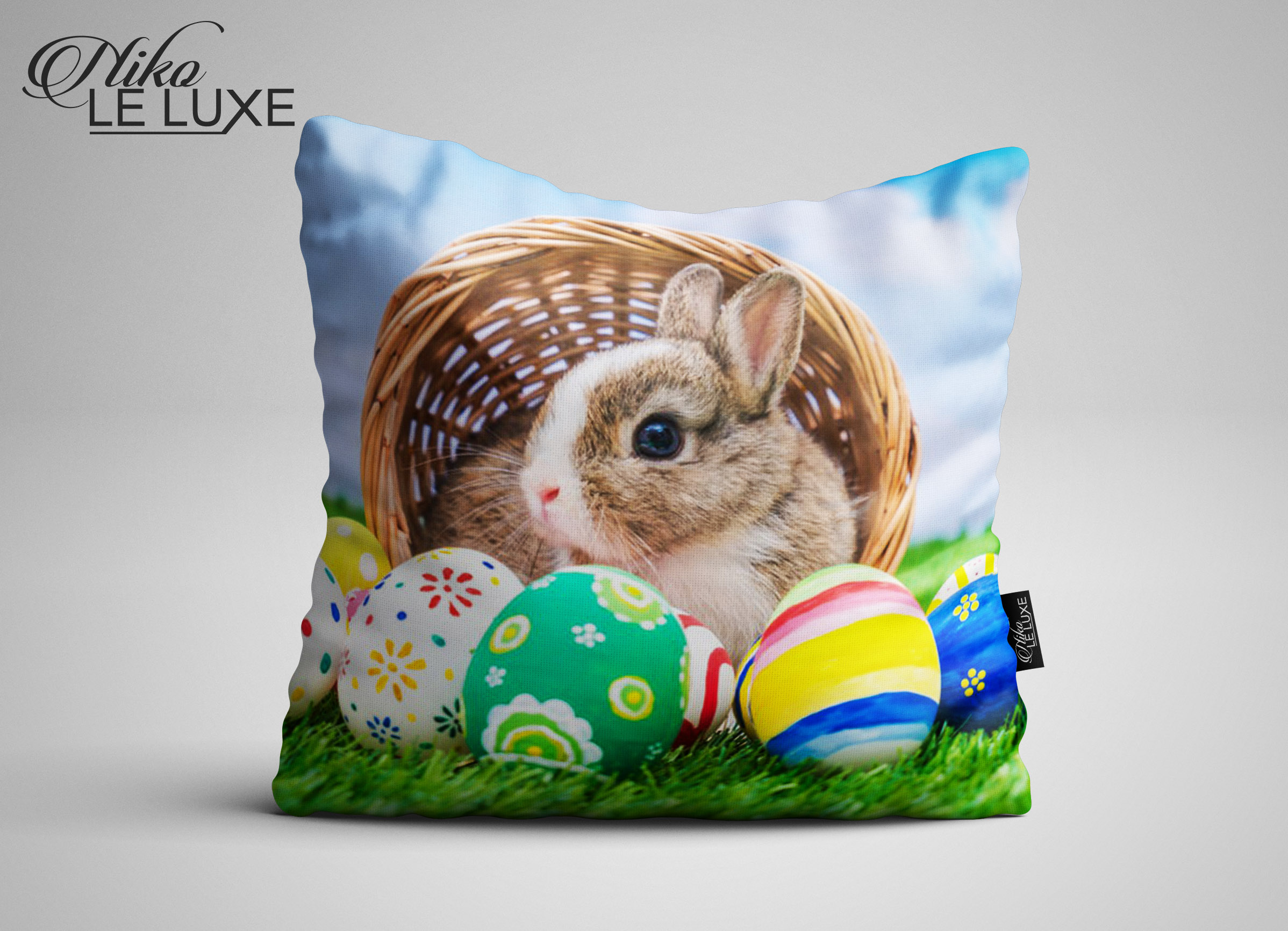 Easter Bunny Throw Pillow - Niko Le Luxe