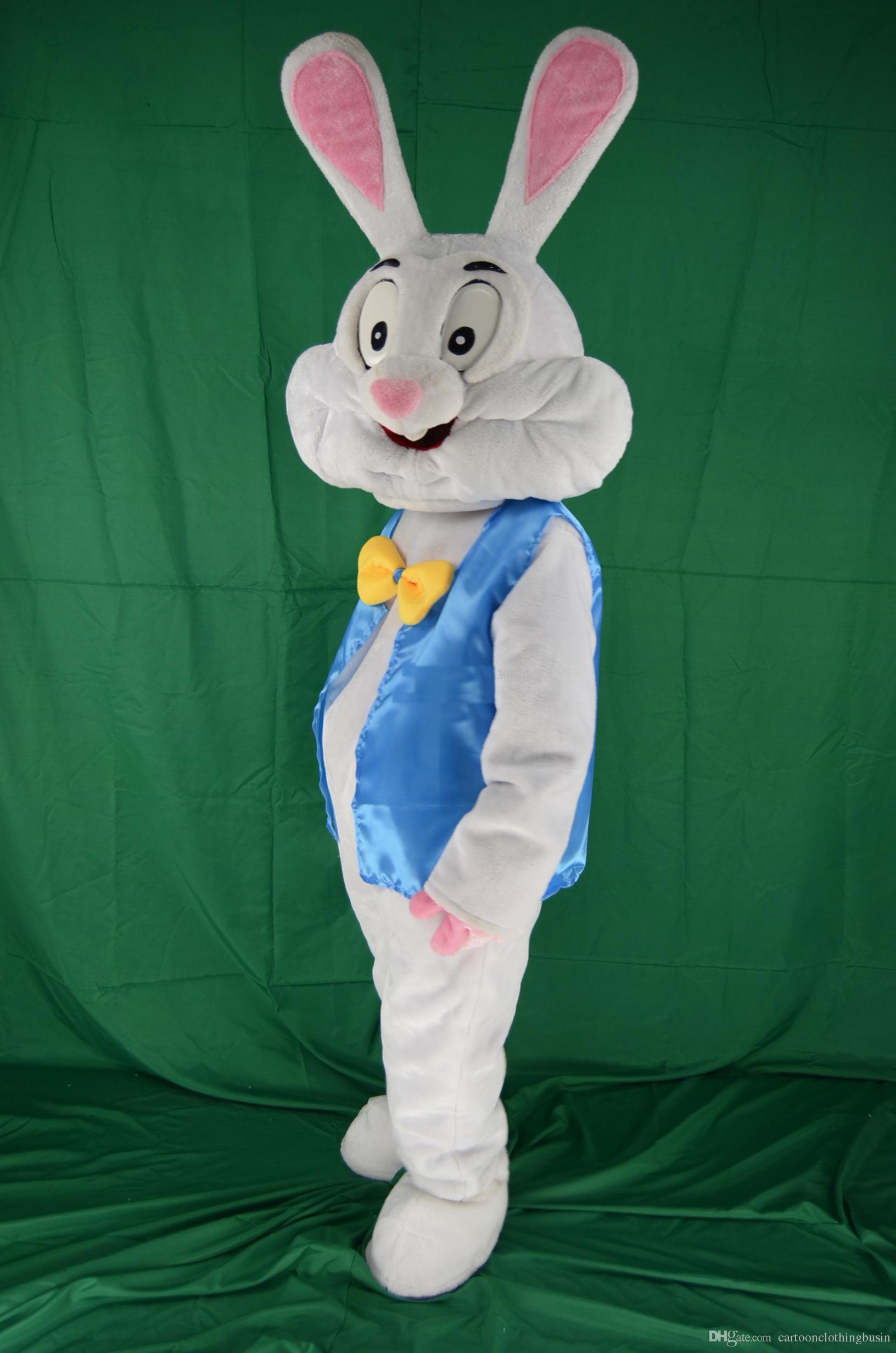 2018 High Quality Hot Easter Bunny Mascot Costume Fancy Dress Funny ...