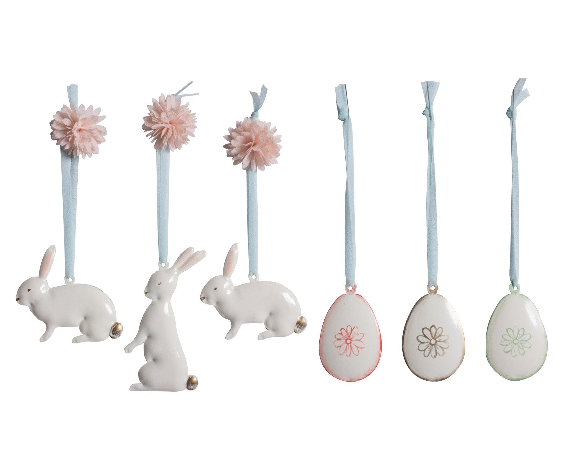 Metal Easter Ornaments, Pink - Maileg USA